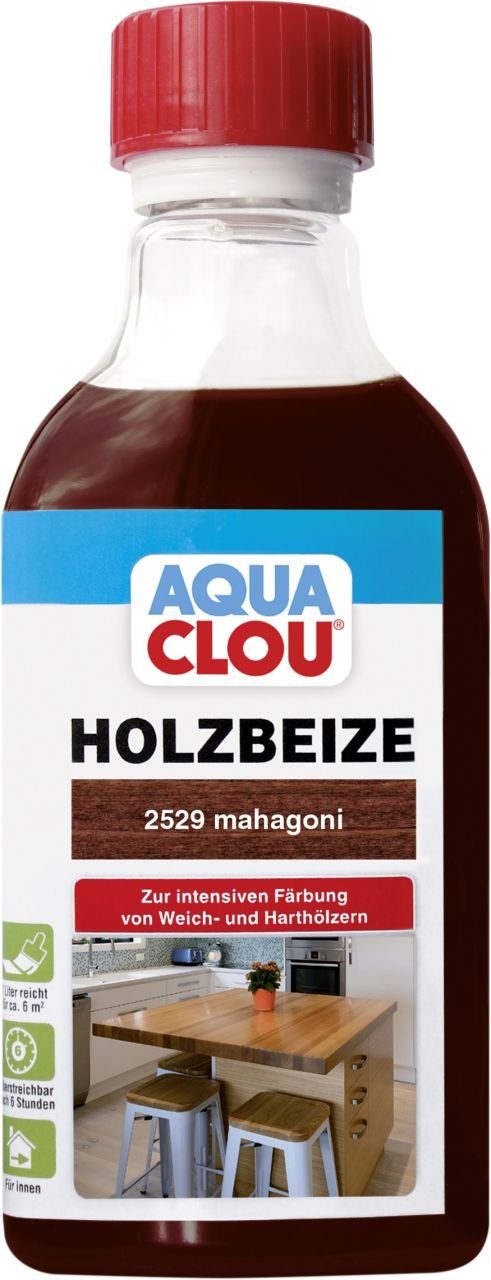 [wieder! Auffüllen! ! ] Aqua Clou Clou Holzbeize mahagoni ml Aqua Holzbeize 250