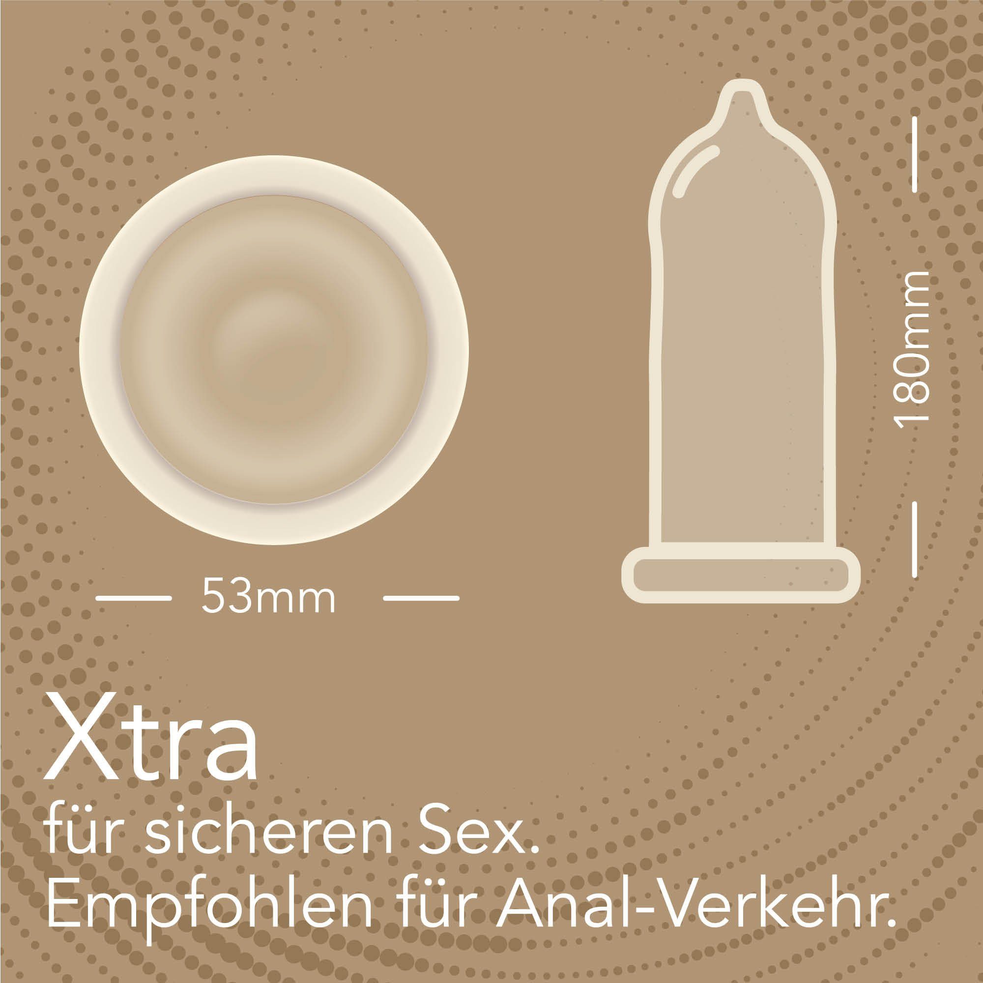 Squared Fair – Kondom SQUARED Vegane Naturkautschuk Kondome aus Kondome 53 hauchzart Kondome – gefühlsecht gehandeltem Xtra mm fair FAIR