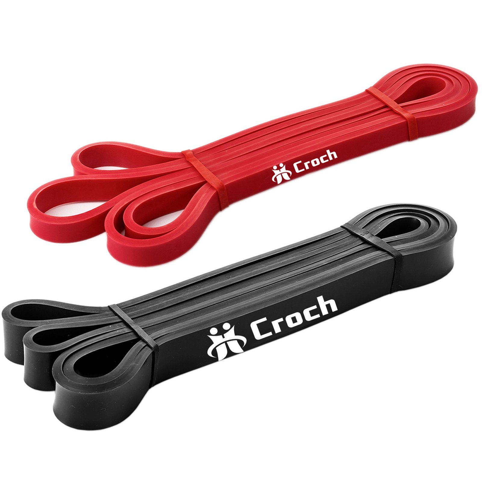 Croch NT409 Fitnessband (Kein), Widerstandsband aus Naturlatex Ideal für Klimmzughilfe