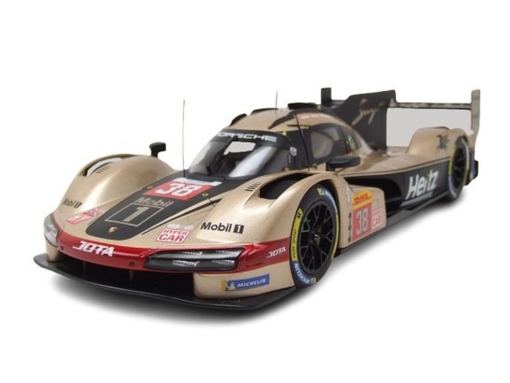 Norev Modellauto Porsche 963 Hertz Team Jota Lone Star Le Mans 2024 Button Rasmussen, Maßstab 1:18