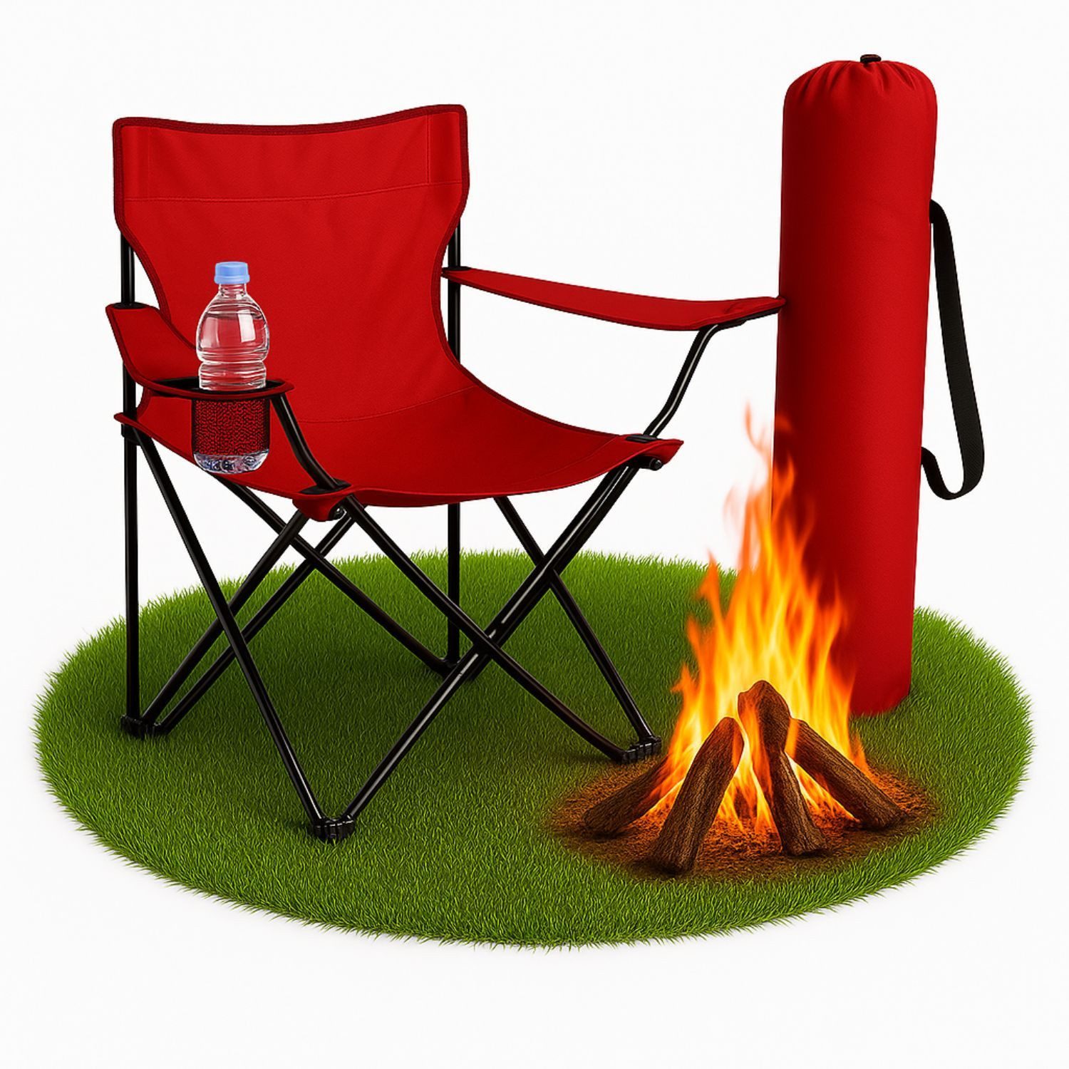 Coemo Gartenstuhl, faltbarer Campingstuhl Rot mit günstig online kaufen