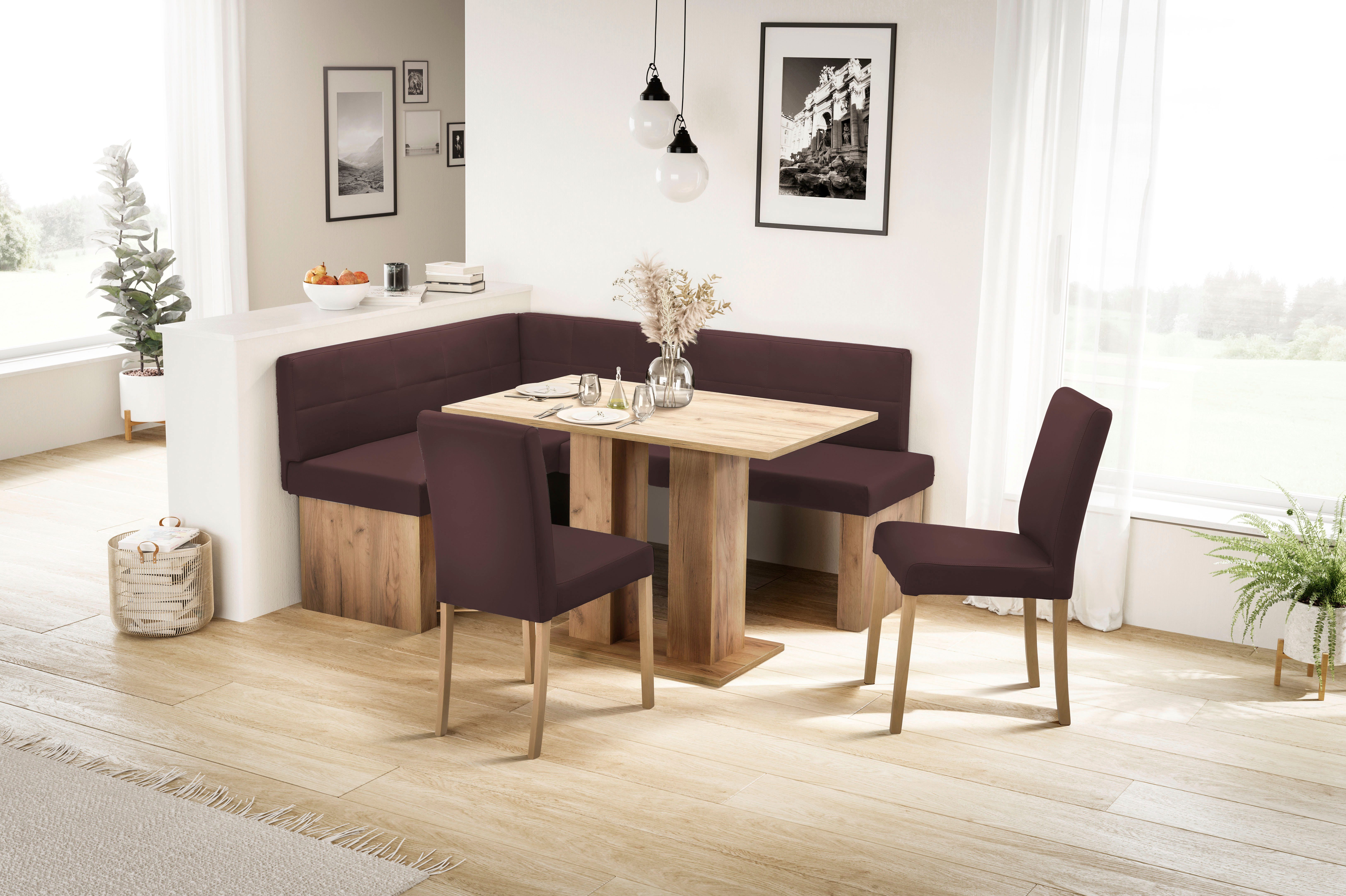 massivline&more Eckbank Anna 2, Breite 169 cm