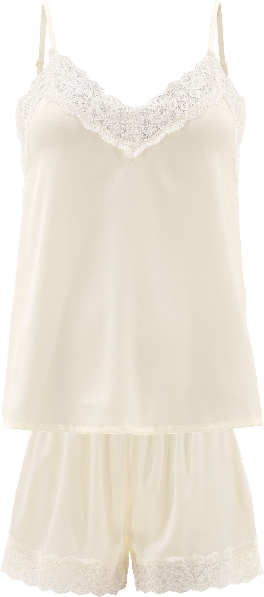 Erwin Müller Pyjama Damen-Shorty Satin Uni