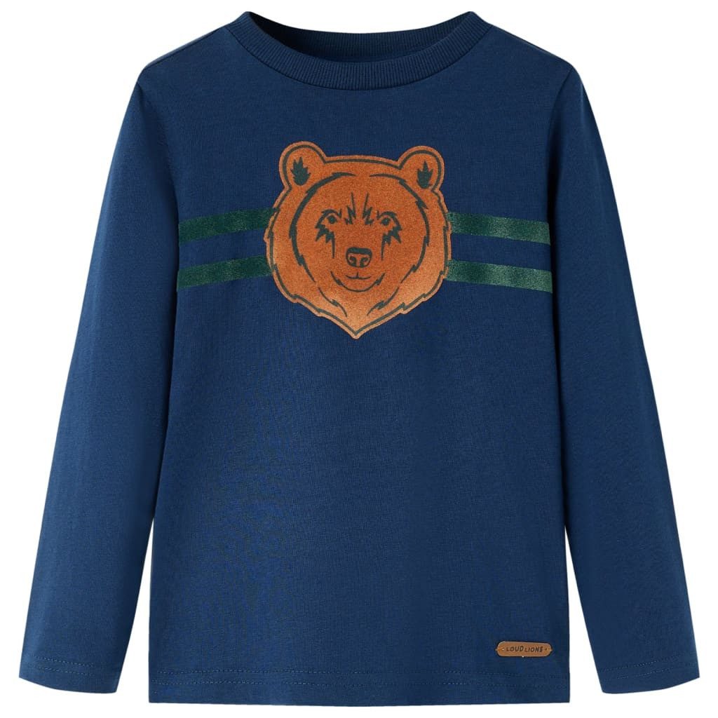 Langarmshirt Kinder-Langarmshirt Marineblau 116