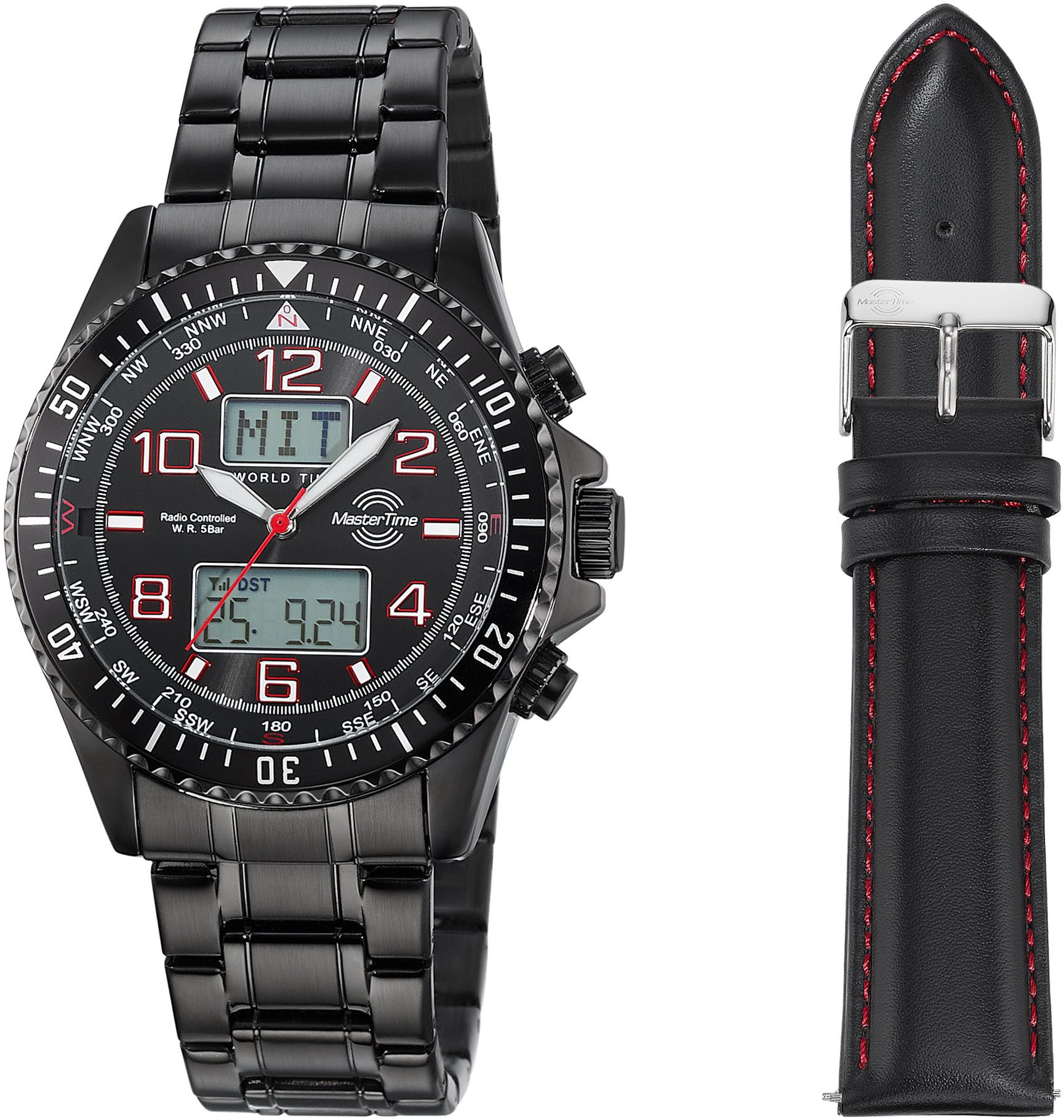 MASTER TIME Funkchronograph Super Power MTGA-10921-22M, (Set, 2-tlg., mit W günstig online kaufen