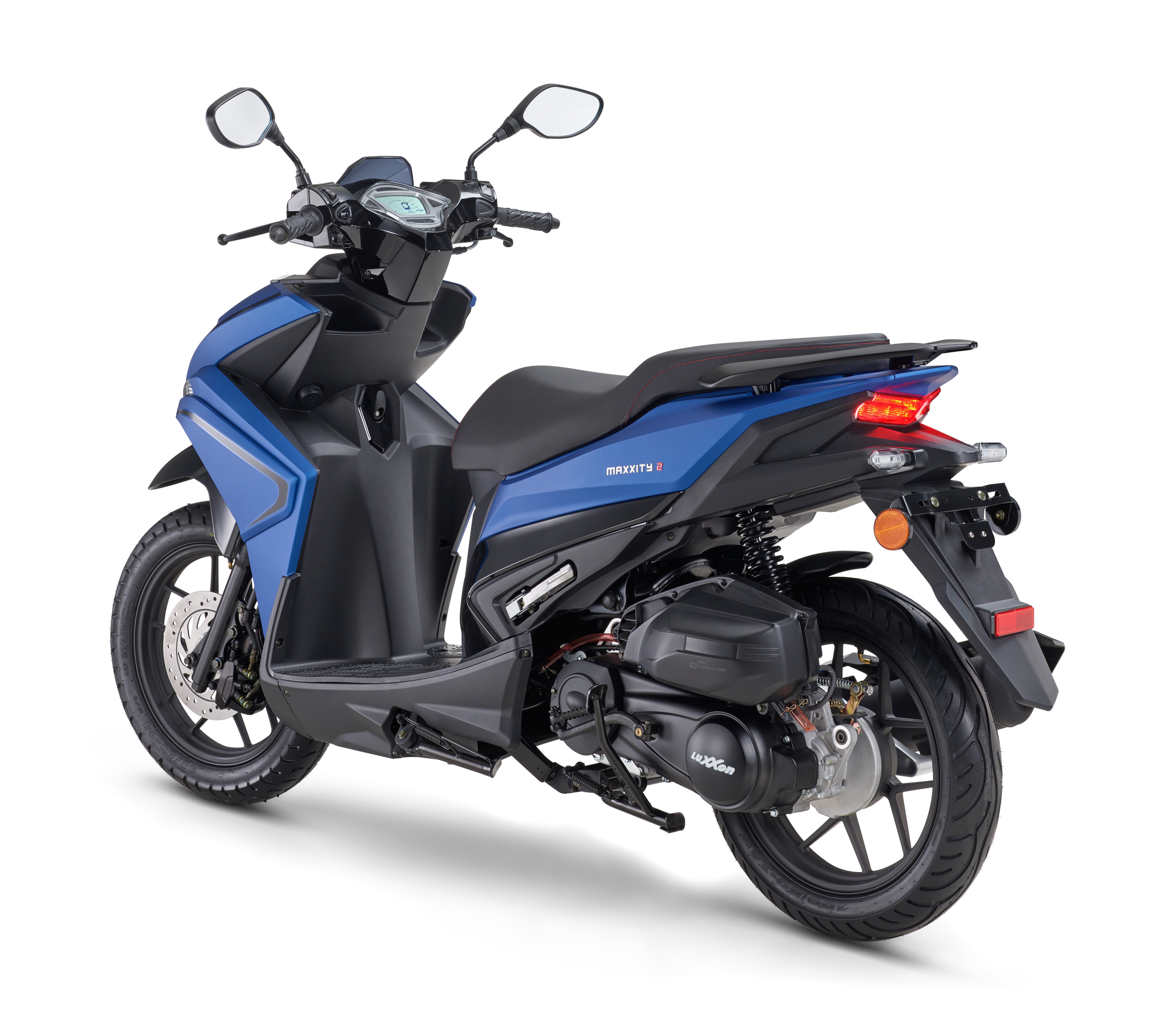 Luxxon Motorroller MaXXity 2 125, E5+, grau, 125 ccm, 85 km/h, Euro 5+, USB zum Laden externer Geräte (5V)