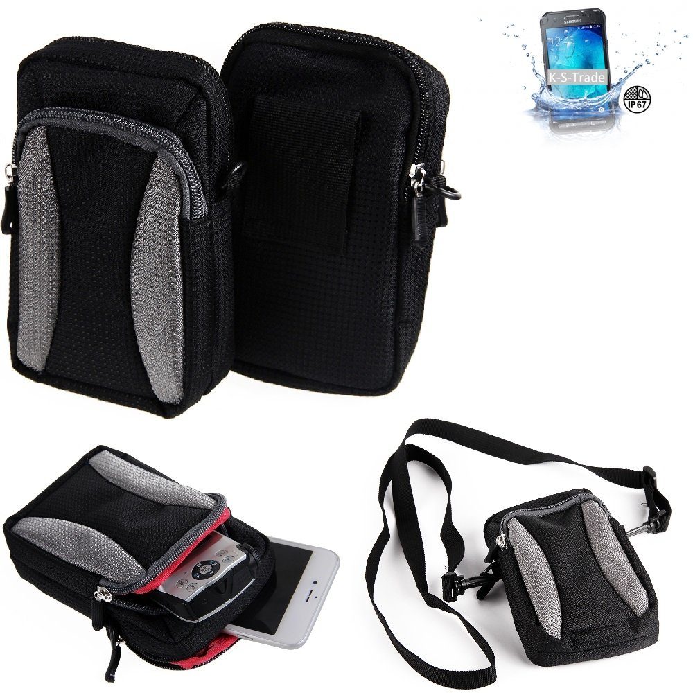 K-S-Trade Handyhülle für Samsung Galaxy XCover 3, Schutz-Hülle - Handy Gürteltasche Umhängetasche mit Zusatzfach