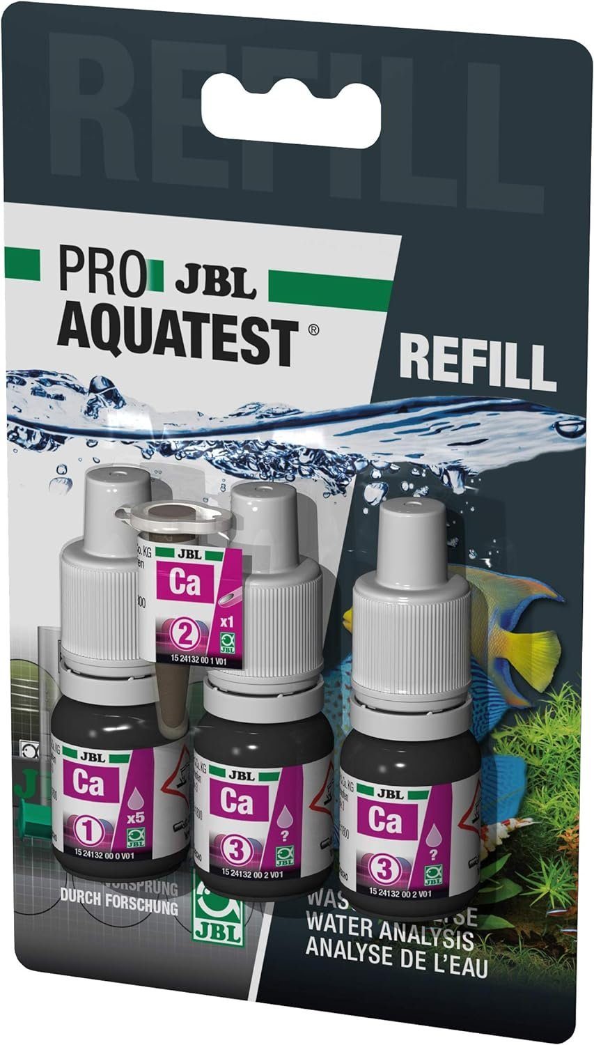 JBL GmbH & Co. KG Aquarium-Wassertest JBL PROAQUATEST Ca Calcium Nachfüllflasche für Testkoffer, Nachfüllflasche Testkoffer Wassertest