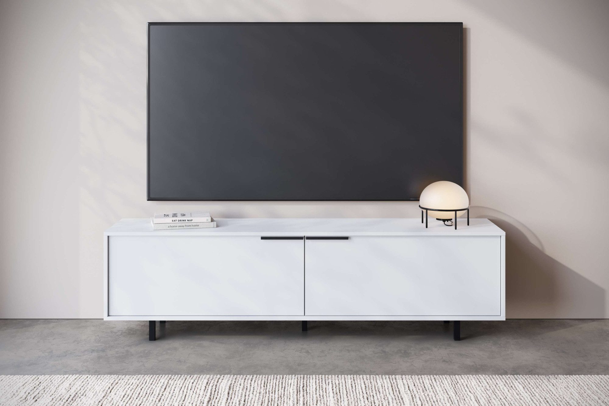 INOSIGN Lowboard "Dinant" TV-Kommode mit 2 Klappen, Kabeldurchführung, Brei günstig online kaufen