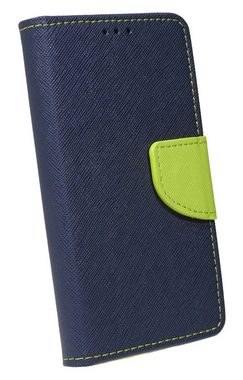 cofi1453 Handyhülle Buch Tasche "Fancy" für iPhone 13 Handy Hülle, Kunstleder Schutzhülle Handy Wallet Case Cover mit Kartenfächern, Standfunktion Blau