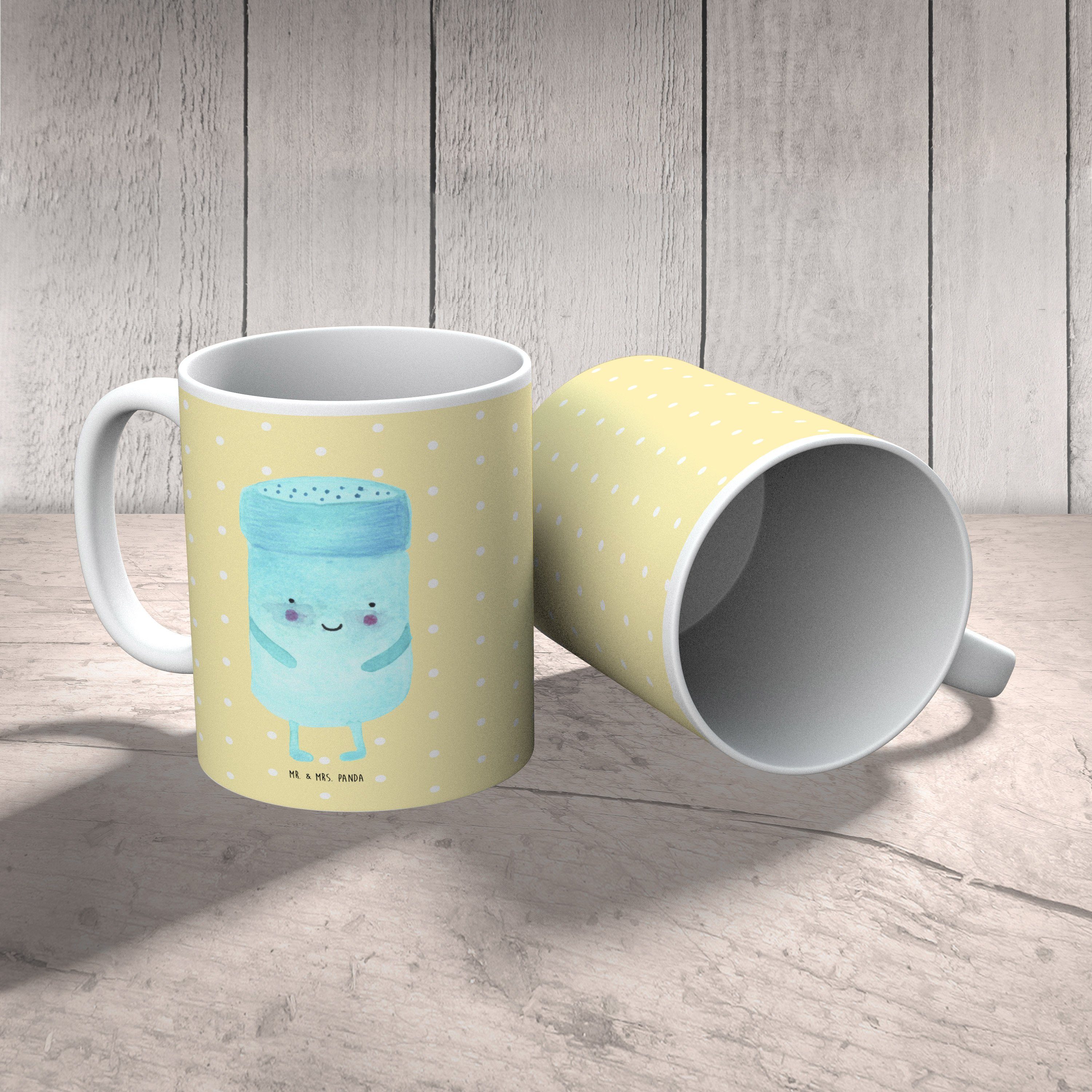 Mr. & Mrs. Keramik Pastell Tiermotive, Panda BestFriends-Salt Kaffeetasse, Gelb - - Tasse Geschenk
