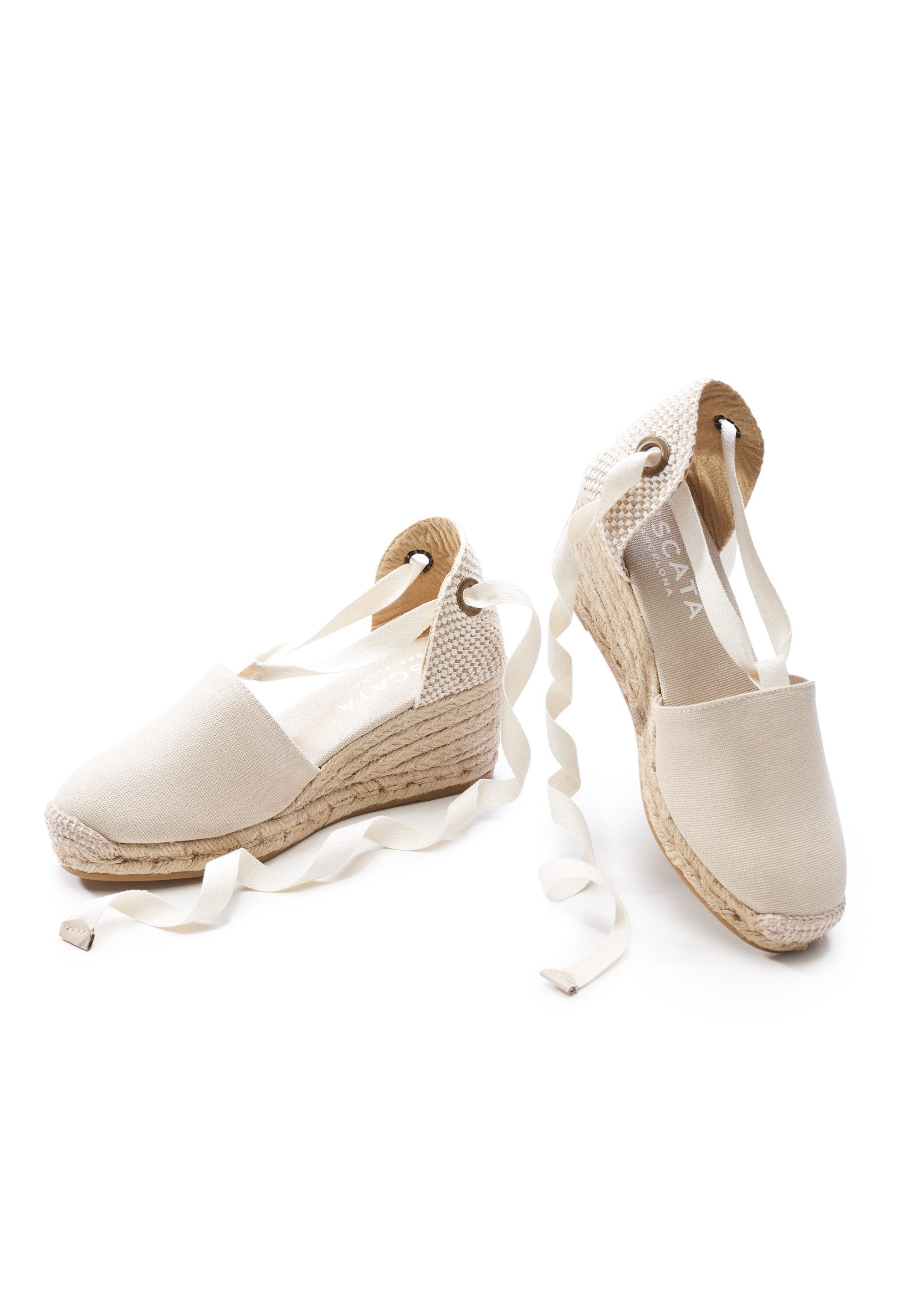 VISCATA Escala Espadrille mit Keilabsatz und eleganter Knöchelschnürung