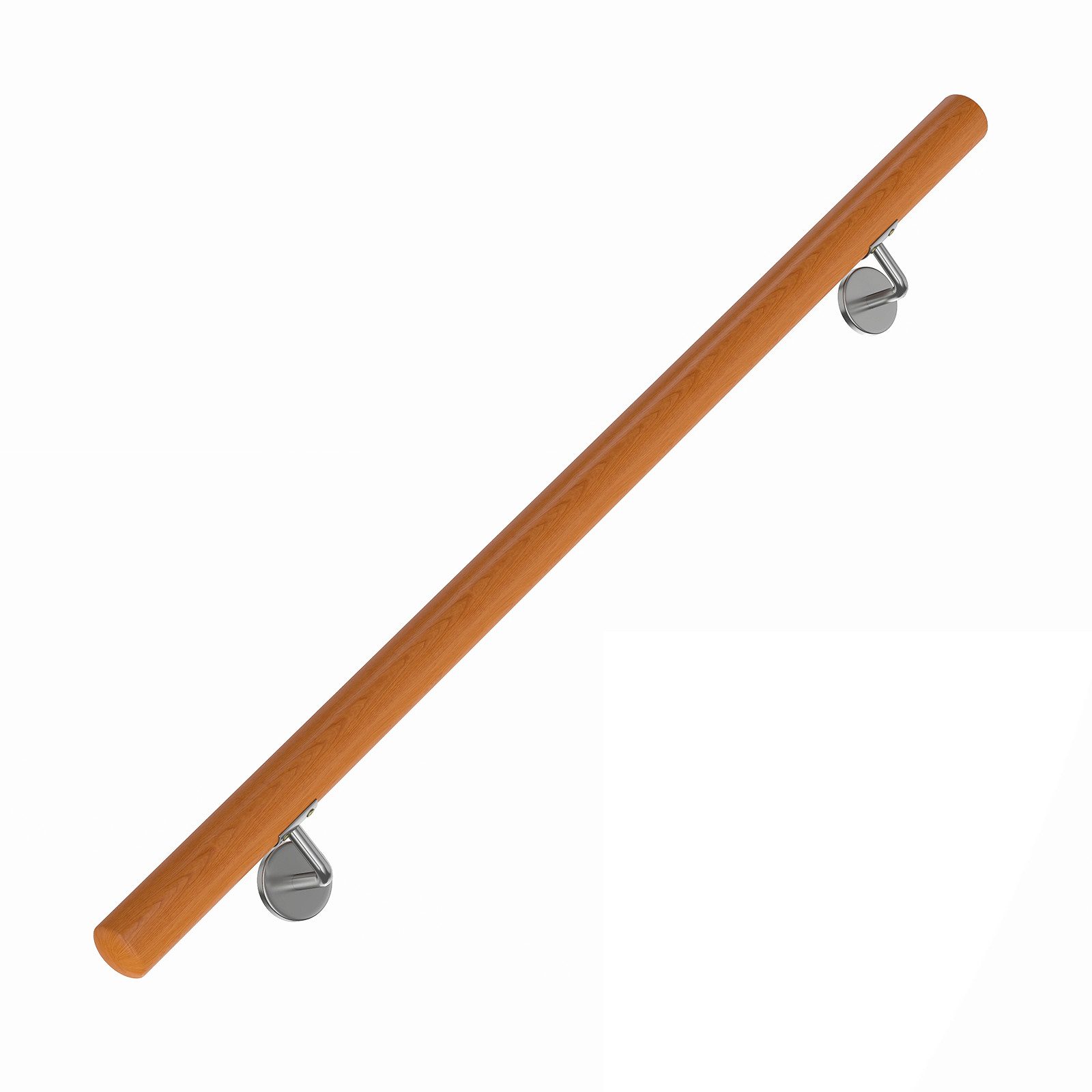 COSTWAY Treppengeländer, 80 cm Länge, Geländer für Treppe, Wandhandlauf mit Wandhalterung