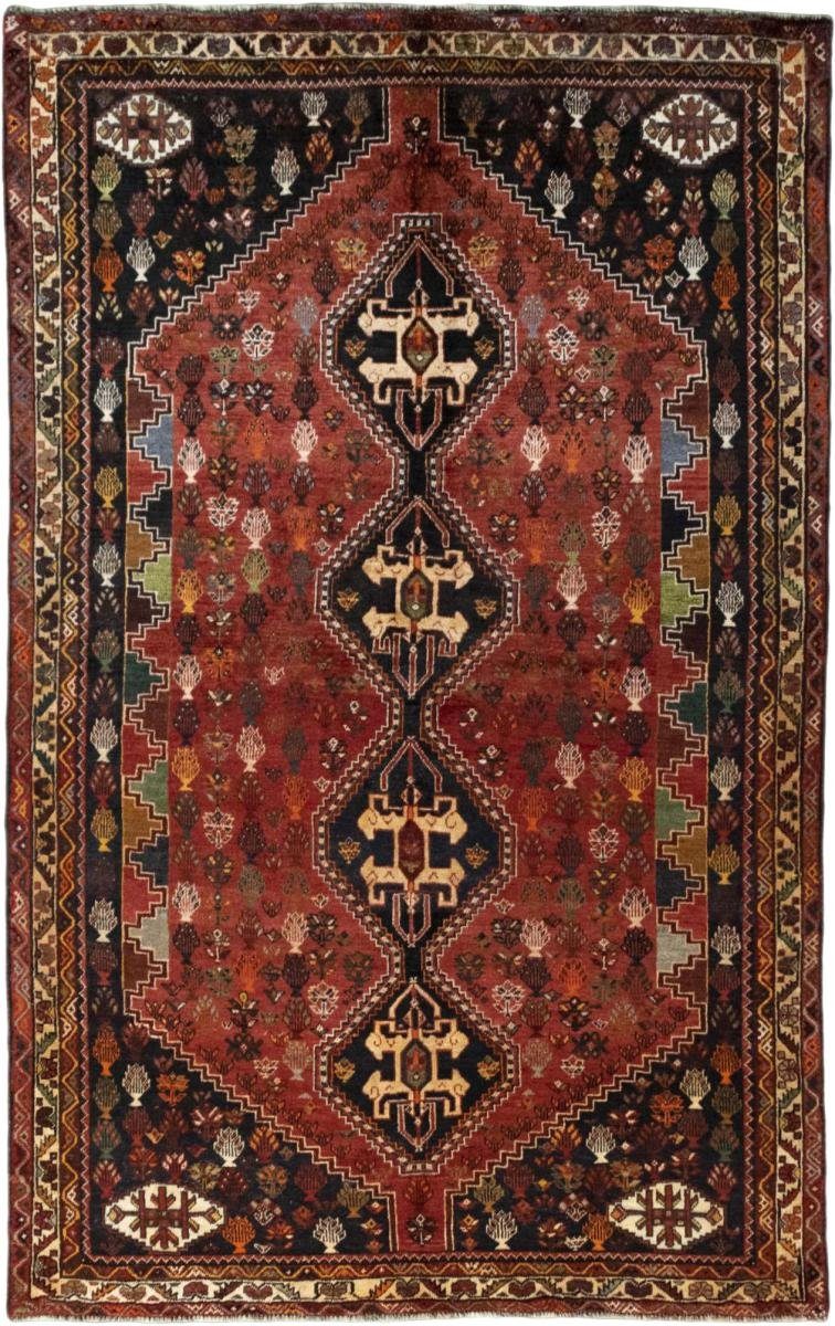 Orientteppich Shiraz 174x282 Handgeknüpfter Orientteppich / Perserteppich, Nain Trading, rechteckig, Höhe: 10 mm