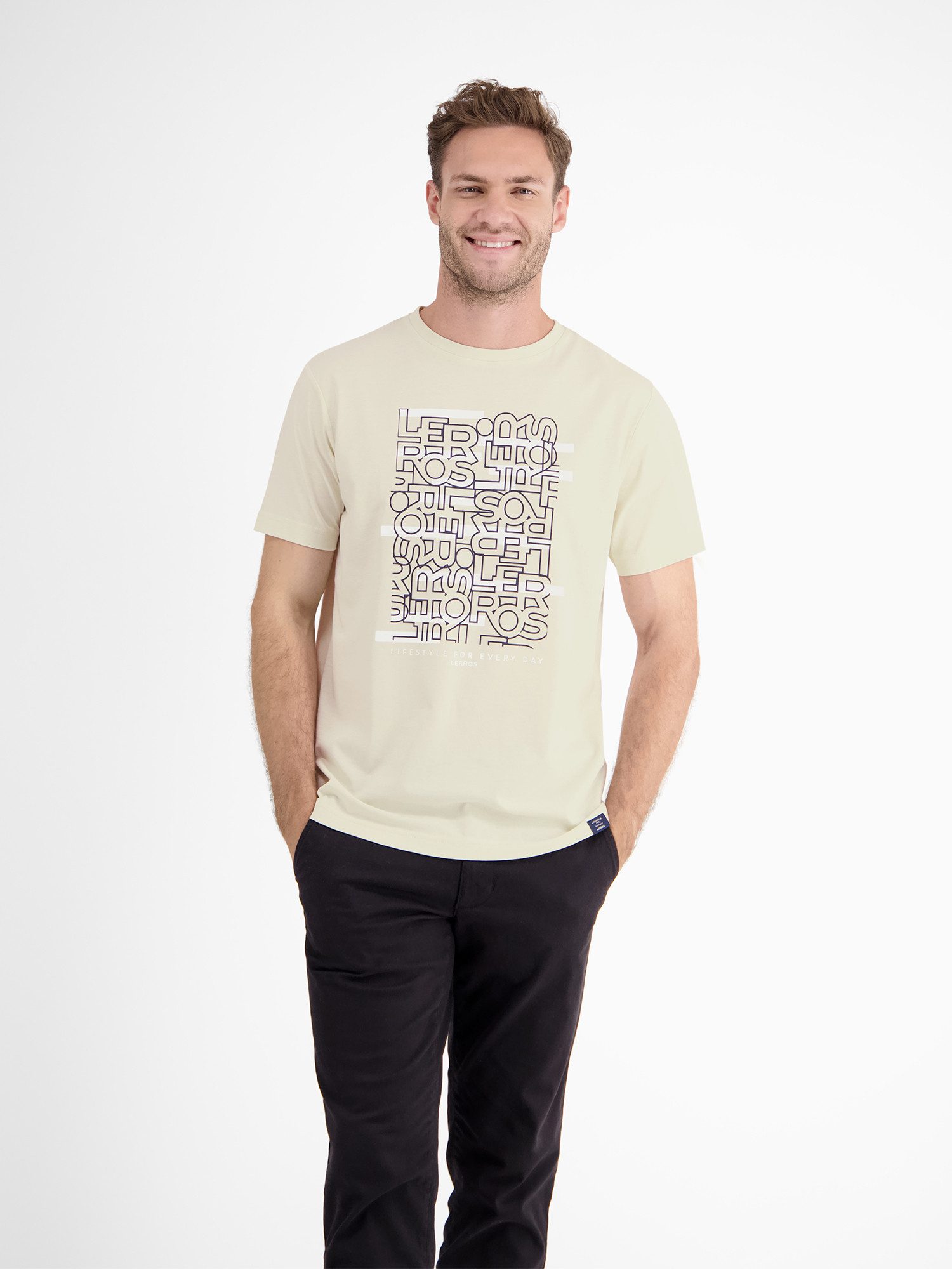 LERROS T-Shirt LERROS T-Shirt mit Logoprint günstig online kaufen