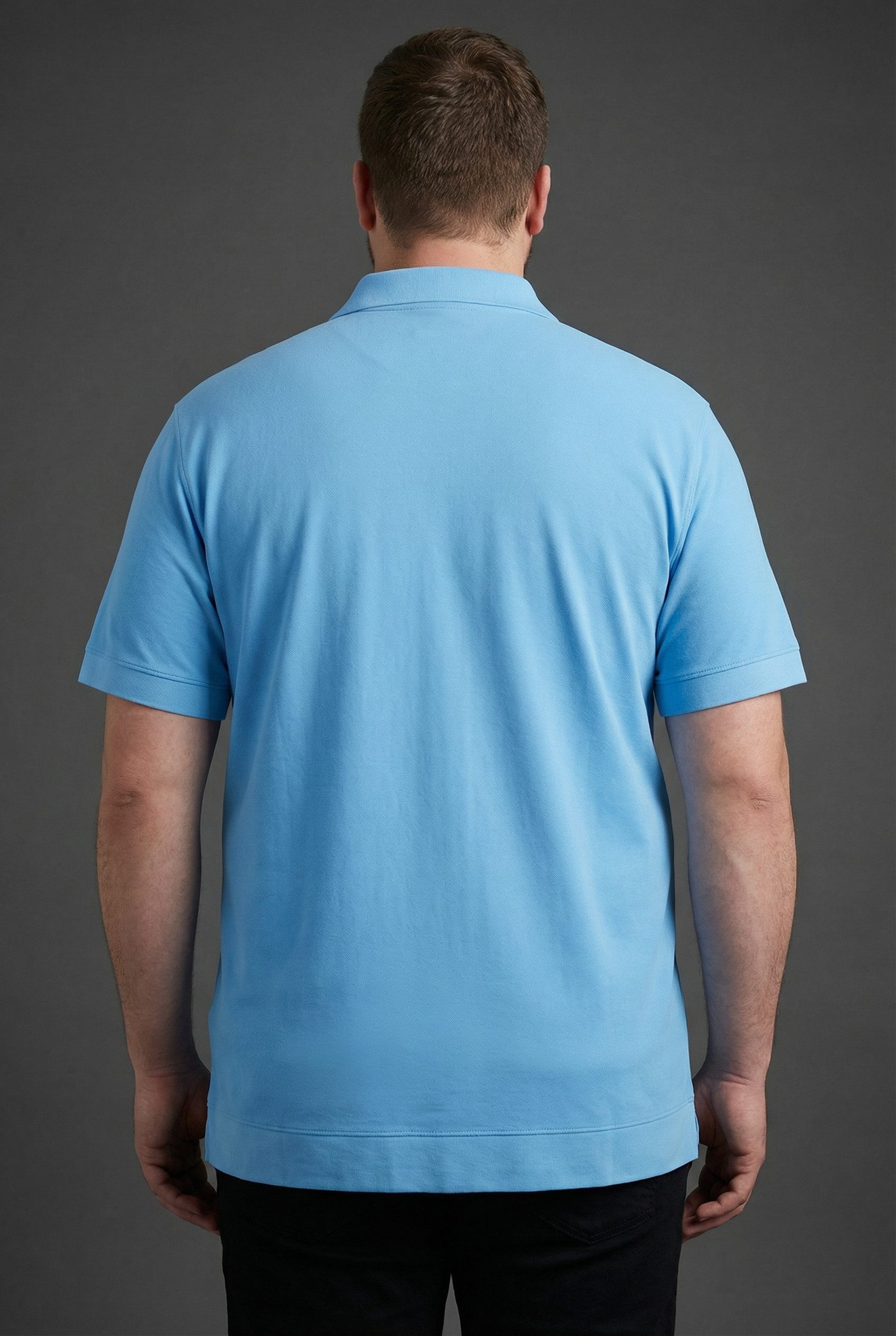 Man's World Plus Poloshirt auch in Grosse Größen bis Gr. 7XL Bauch-Fit Regular Fit Passform, Kurzarm, unifarben, aus Piqué-Material