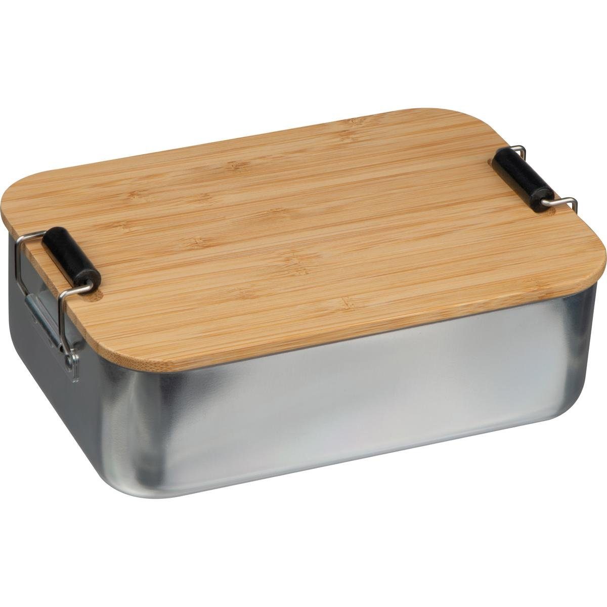 Macma Lunchbox Brotdose / Brotzeitdose / aus Aluminium mit Bambusdeckel