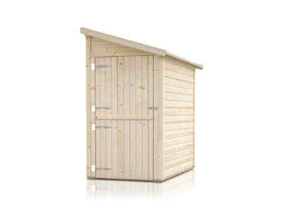 Alpholz Gartenhaus Anbauschuppen Klon 19, BxT: 124x230 cm, Beige