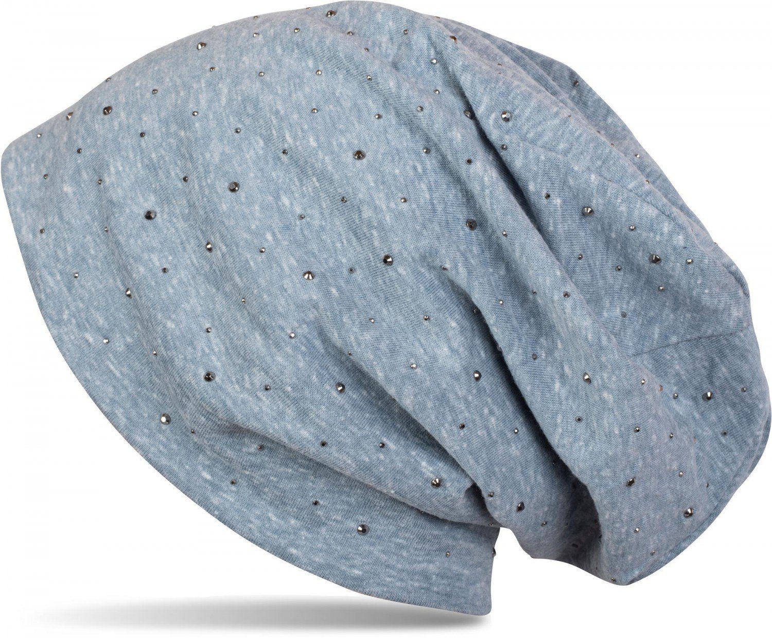 styleBREAKER Beanie Beanie mit Strass Nieten Applikation (1-St)