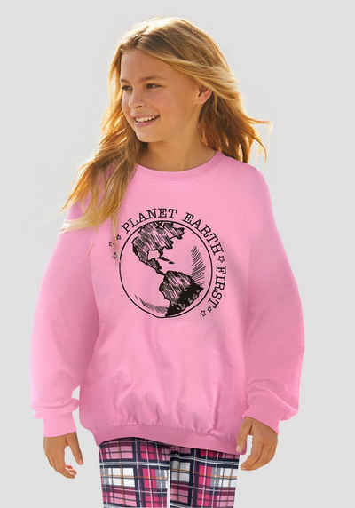 Arizona Sweatshirt »PLANET EARTH FIRST« in extra weiter Form