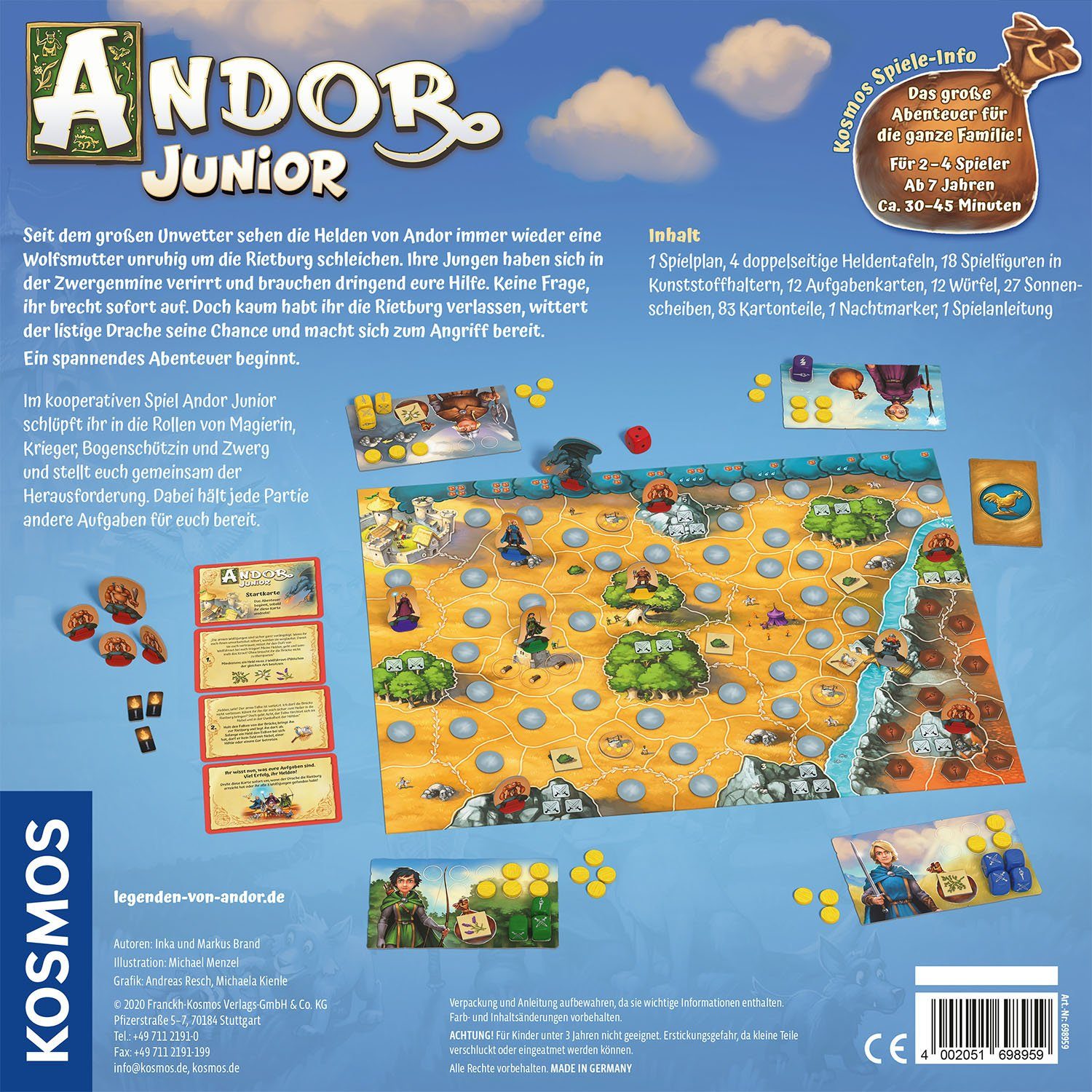 Kosmos Spiel Andor Junior, Strategiespel, Made in Germany