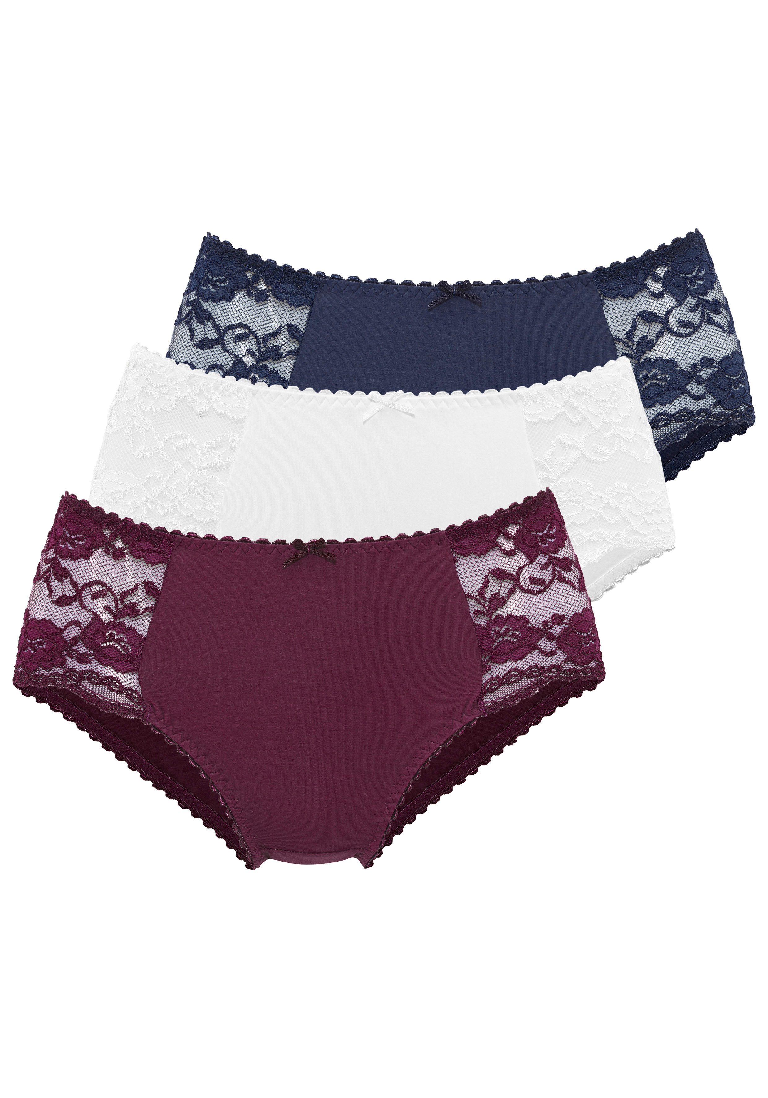 petite fleur Hüftslip (3er-Pack) aus elastischer Baumwoll-Qualität