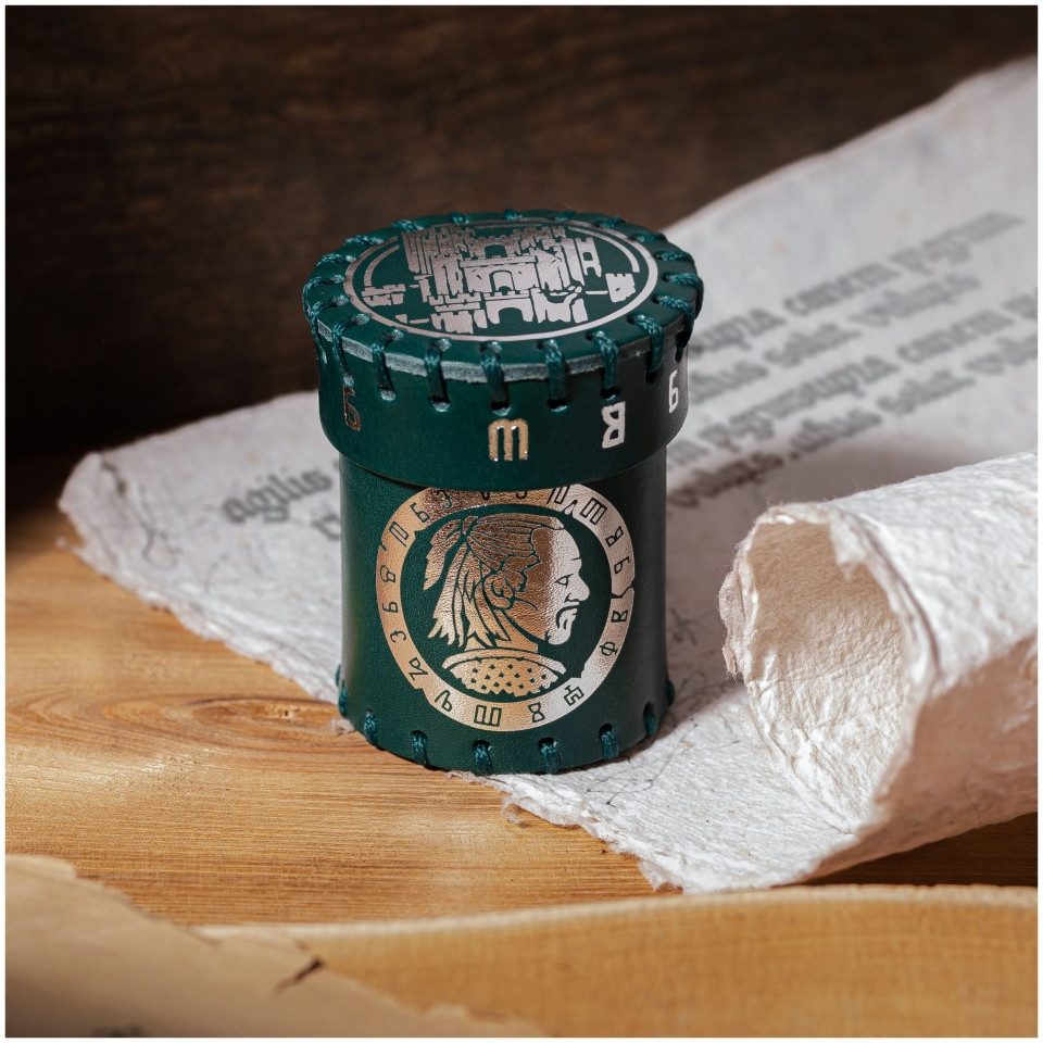 Q Workshop The Witcher Dice Cup – Borsa In Pelle Per Dadi Geralt Di Rivia - 2