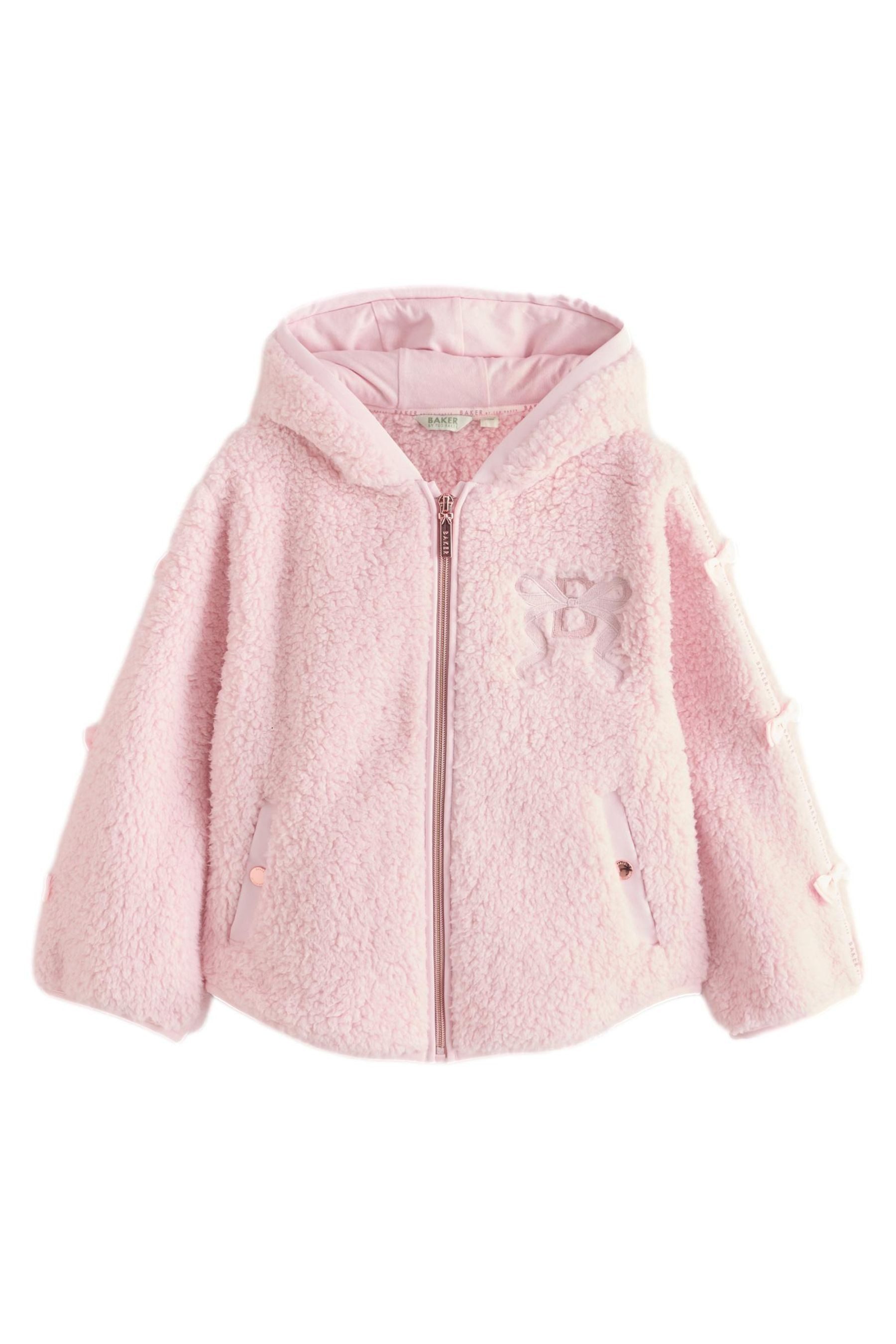 Baker by Ted Baker Kapuzenfleecejacke Baker by Ted Baker Fleece-Kapuzenjacke mit RV (1-St)