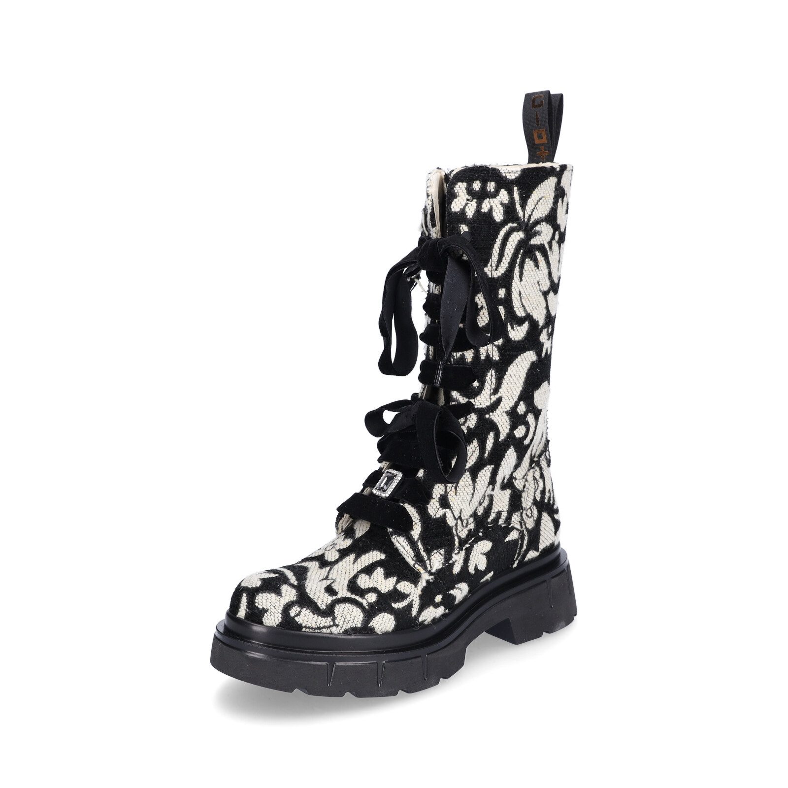 Gio+ Gio+ Damen Halbschaftstiefel schwarz weiß Stiefel günstig online kaufen