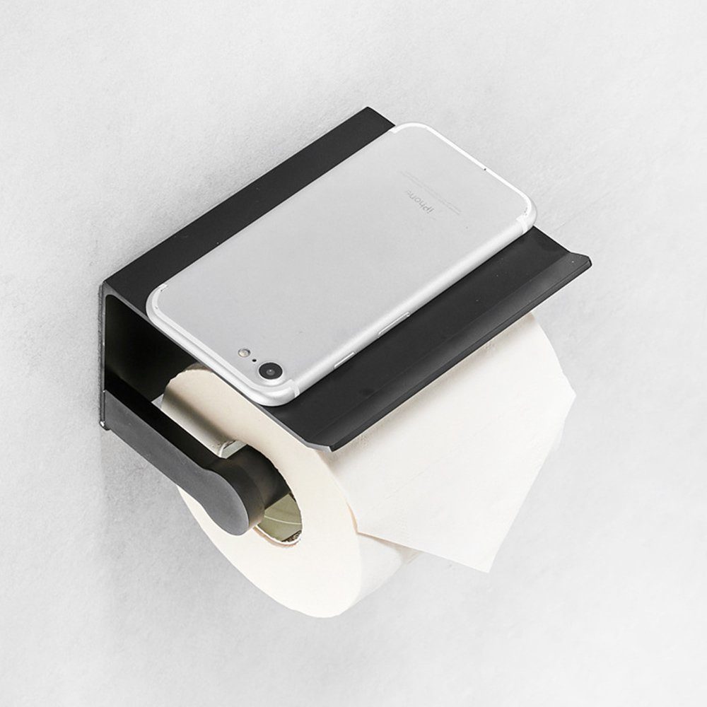 Haiaveng Toilettenpapierhalter Papierhandtuchhalter Bohren Unterteilungen, erforderlich mit kein (Wirtschaftliche Verpackung)
