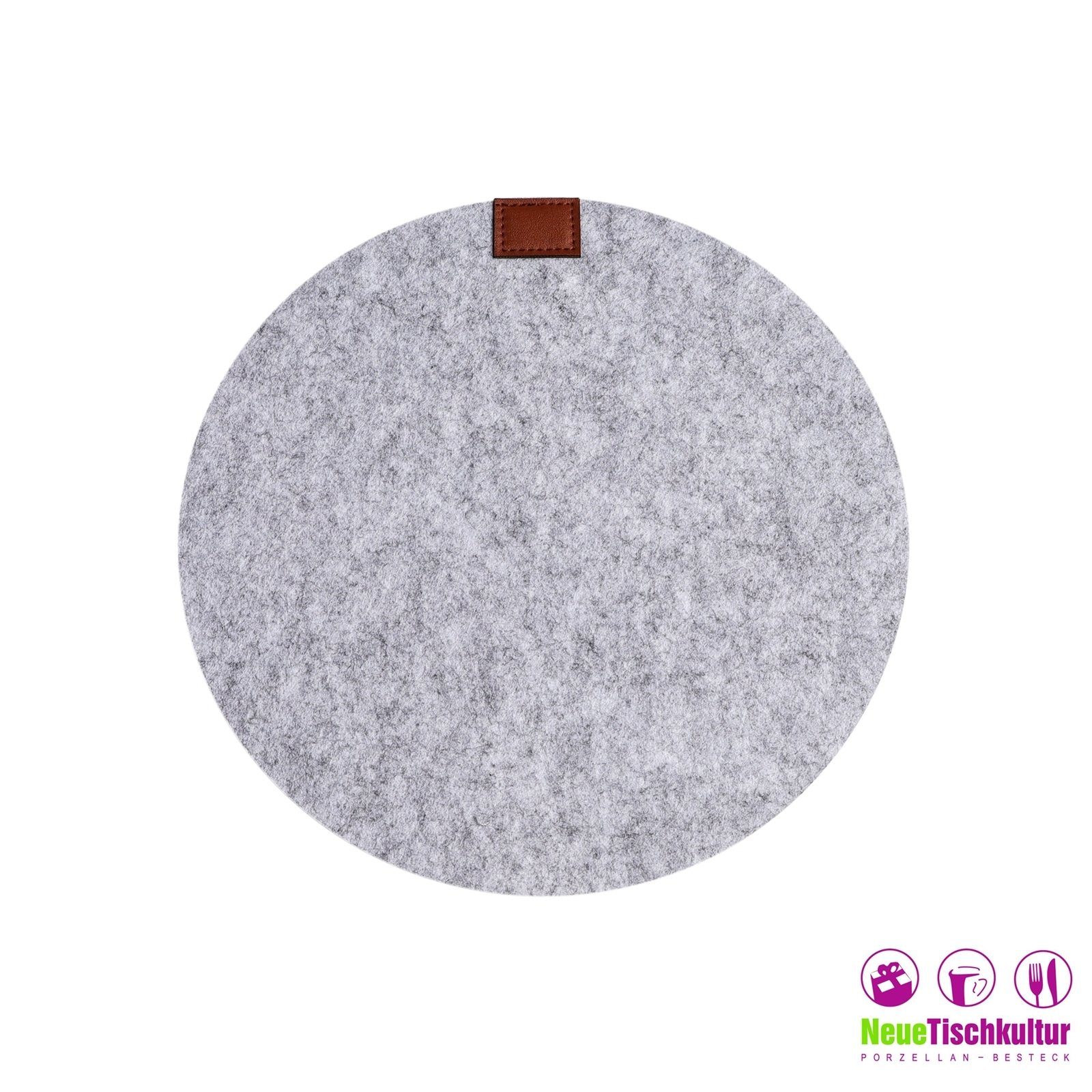 Neuetischkultur Platzset Platzset 4-teilig Filz rund, (Set, 4-St., 4 Platzs günstig online kaufen