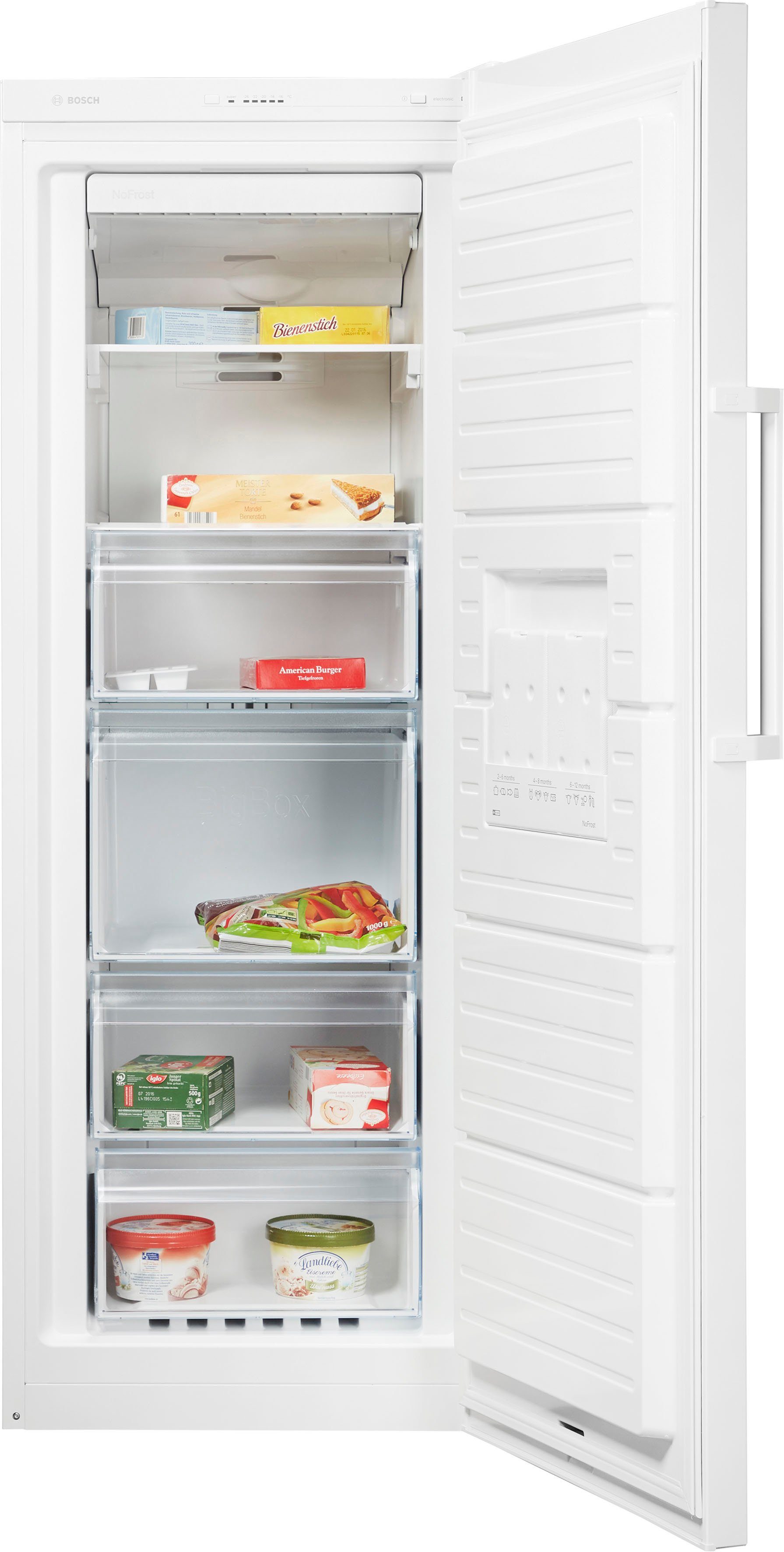 BOSCH Gefrierschrank Serie 4 GSN29VWEP, 161 cm hoch, 60 cm breit