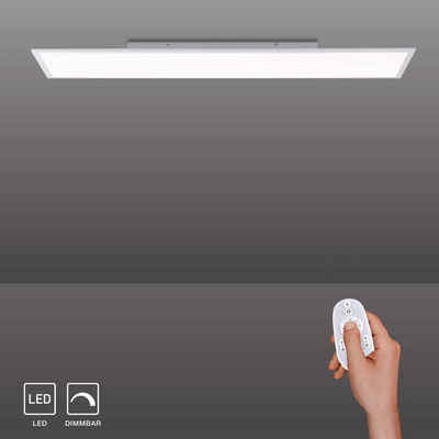 SellTec LED Deckenleuchte LED Deckenlampe Panel 120x30cm, dimmbar, 1xLED-Board / 45,00 Watt, neutralweiß, tageslichtweiß, dimmbar per Fernbedienung, tageslichtweiß, Büro