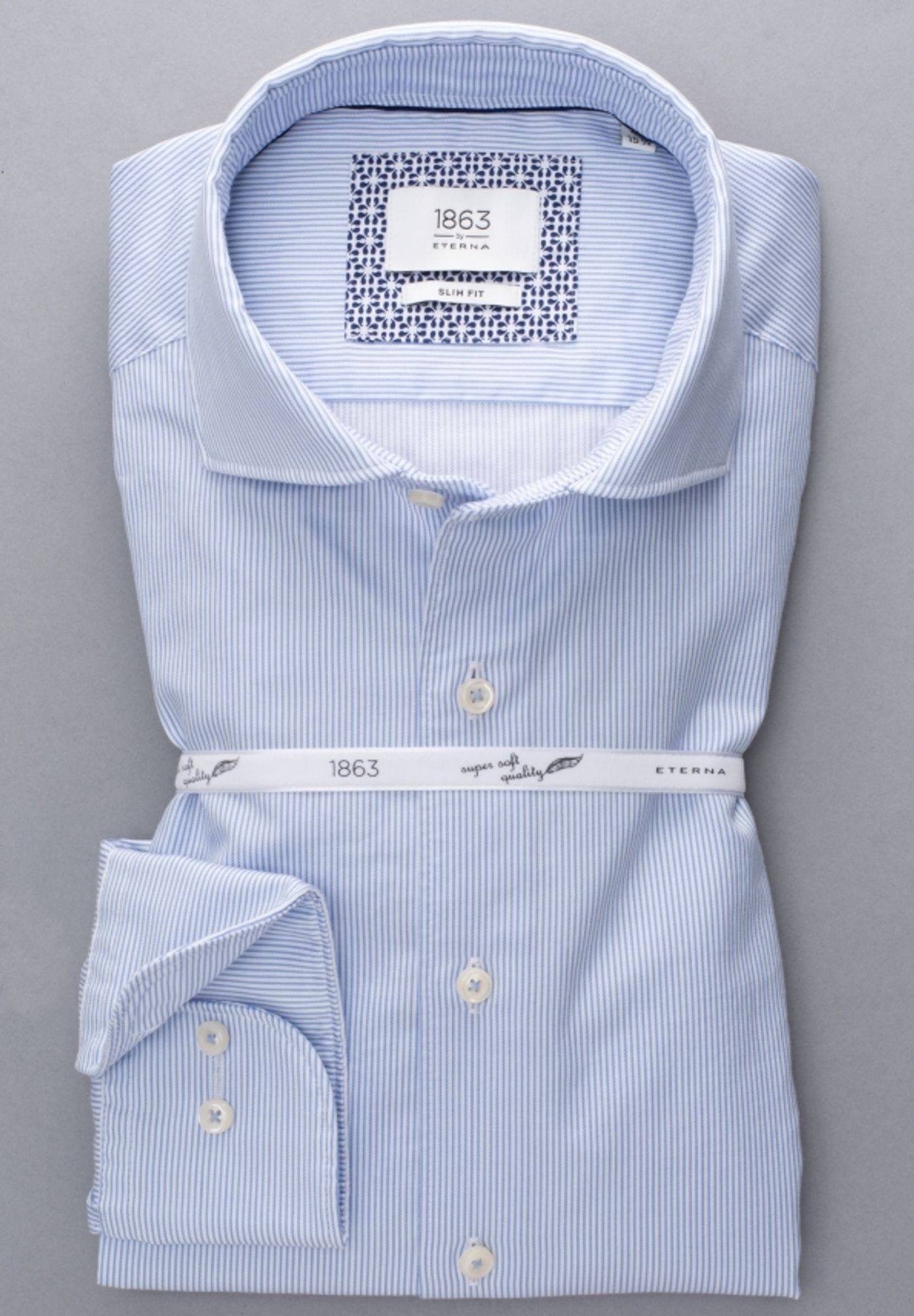 Eterna Langarmhemd Slim Fit slim fitHaifisch günstig online kaufen