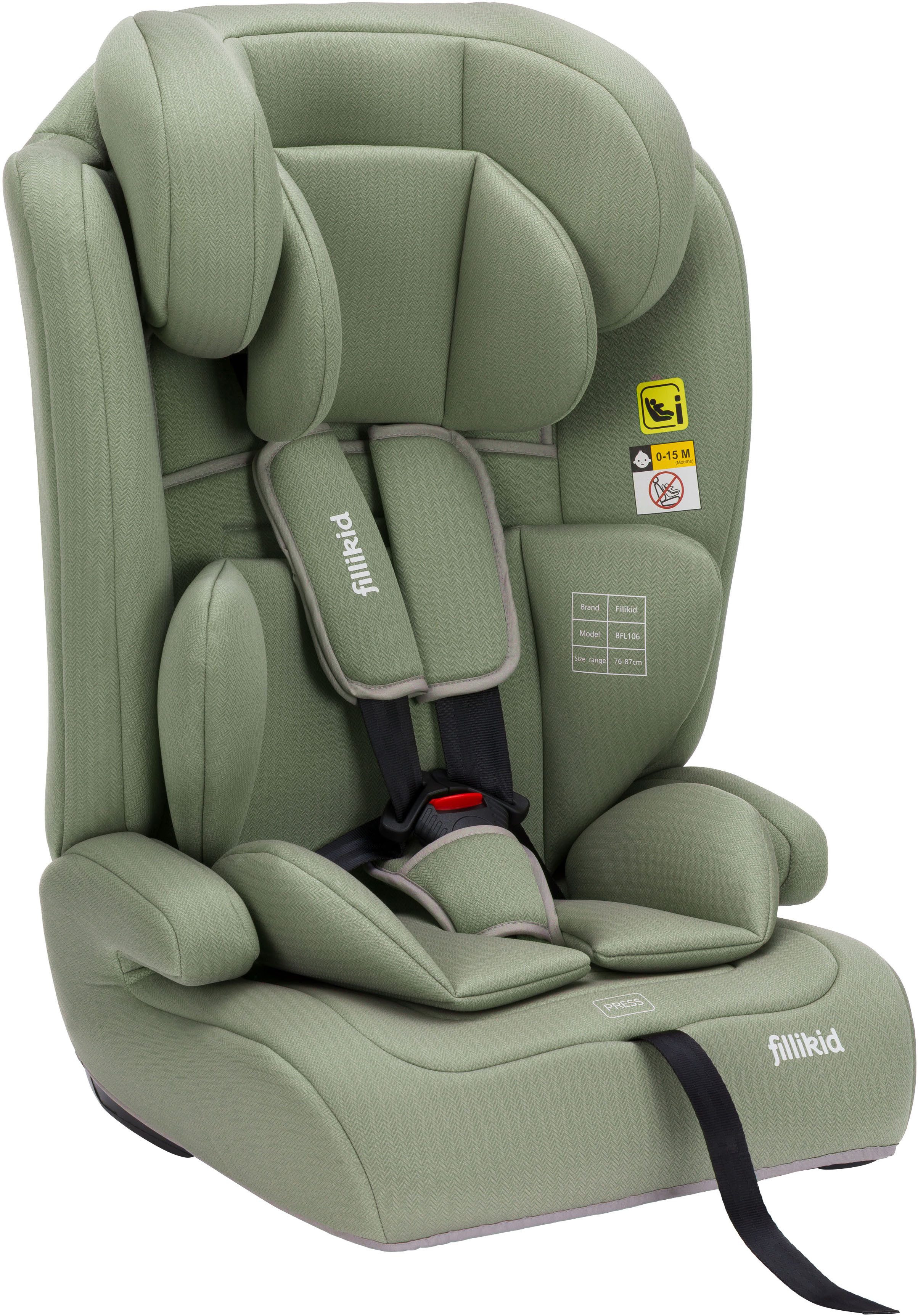 Fillikid Autokindersitz Olli, ab: 9 Monaten, ab: 76 cm, bis: 150 cm