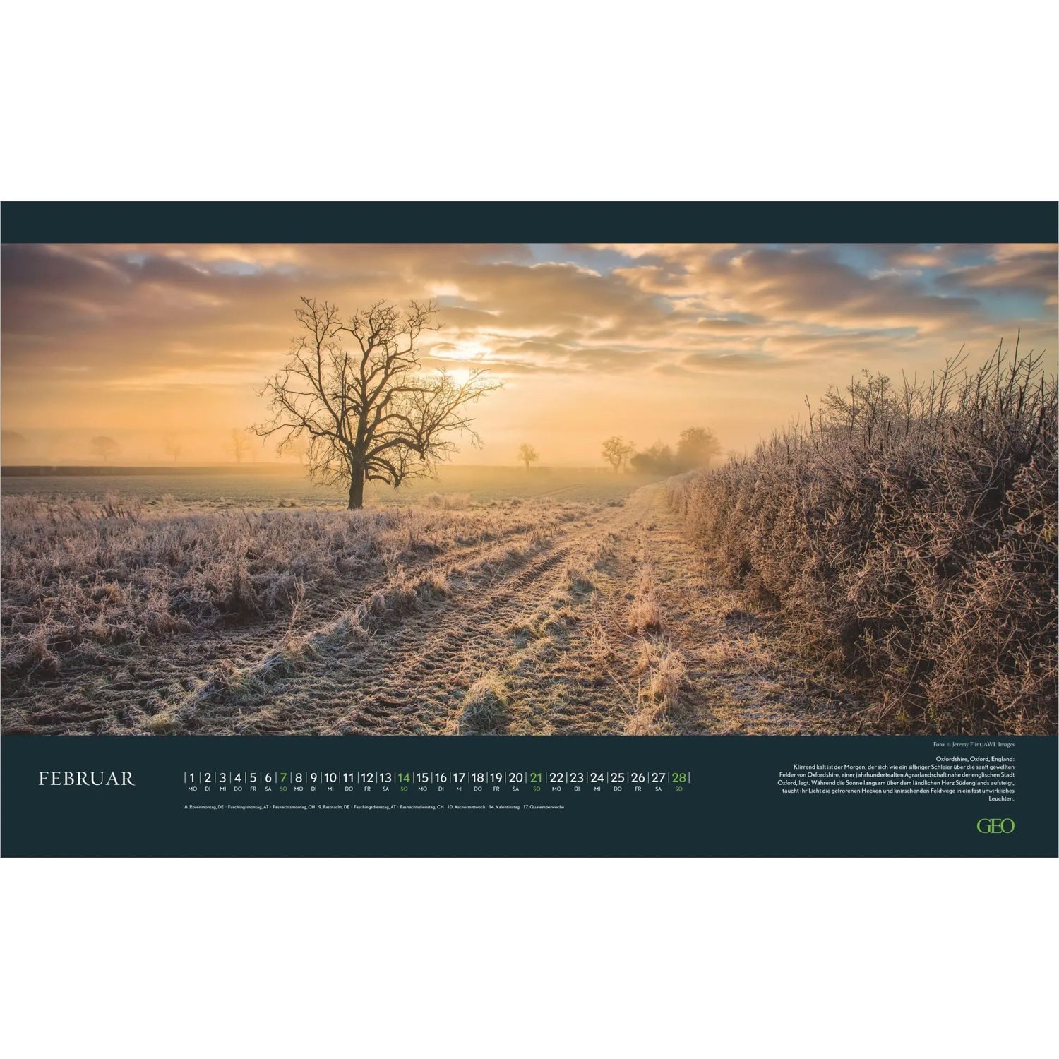 Wandkalender GEO Sehnsuchtsorte 2027