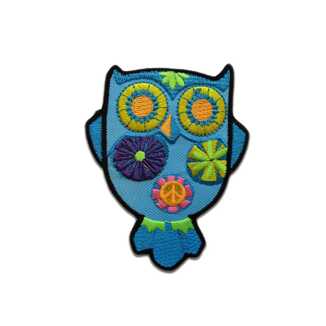 Patches Aufbügeln Video Ao46☆Eule Braun Vogel Aufnäher Zum