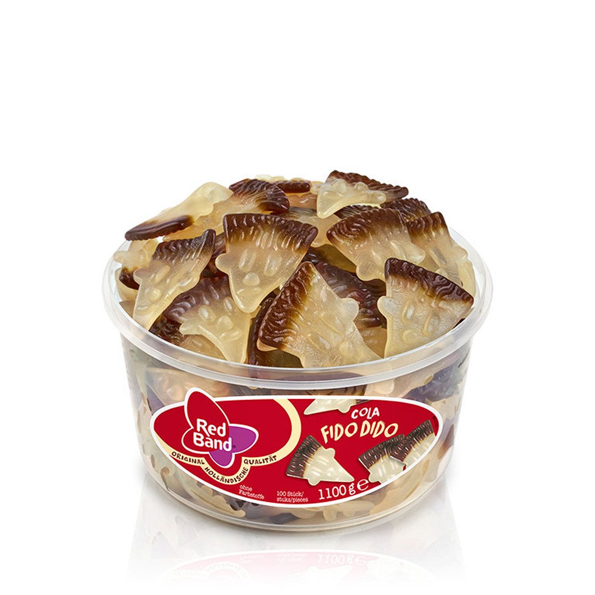 Red Band Süßigkeit, Red Band Fido Dido Fruchtgummi Comicfiguren mit Cola Geschmack 1100g