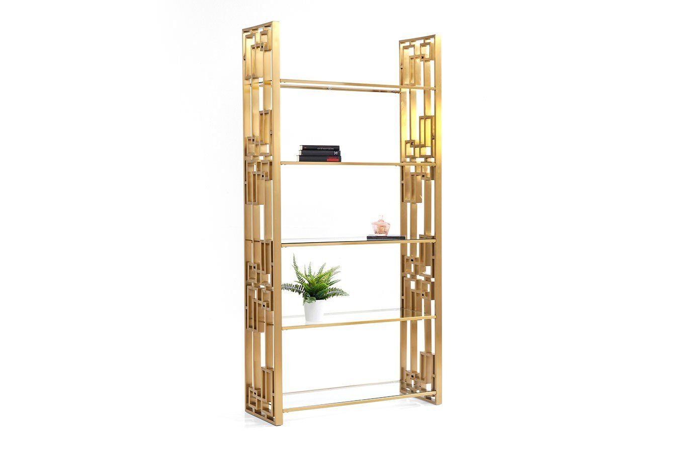 daslagerhaus living Regal Regal Boulevard gold h 200 cm | Regale