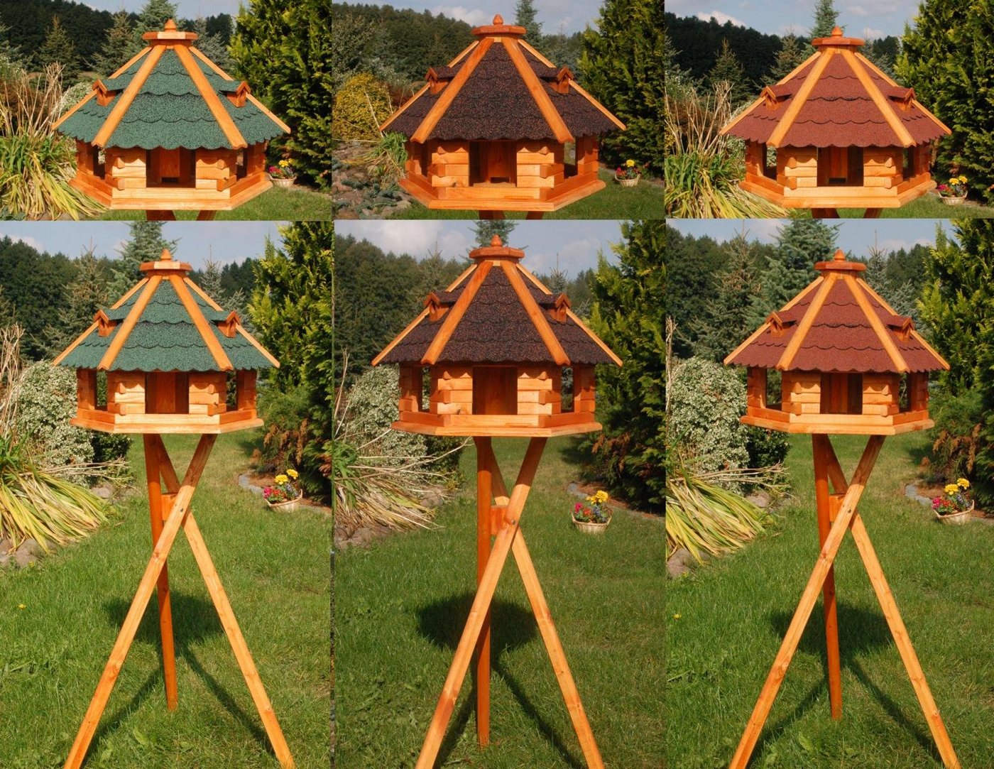 Thumbnail - DSH DEKO SHOP HANNUSCH Vogelhaus Riesiges XXL Vogelhaus, Futterhaus 67 x 45 cm imprägniert