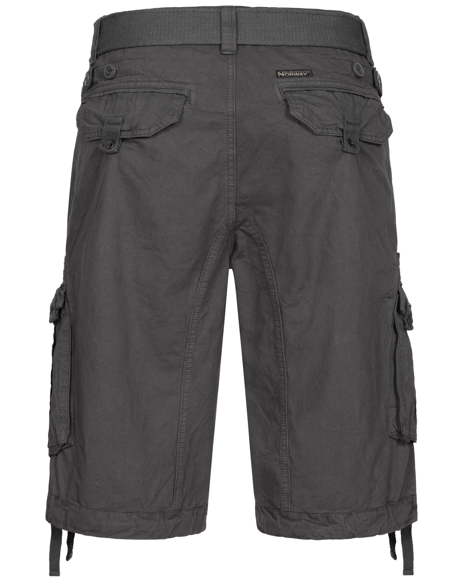 Geographical Norway Shorts Herren Cargo Shorts kurze Hose Short Bermuda Knielang Gürtel Sommer