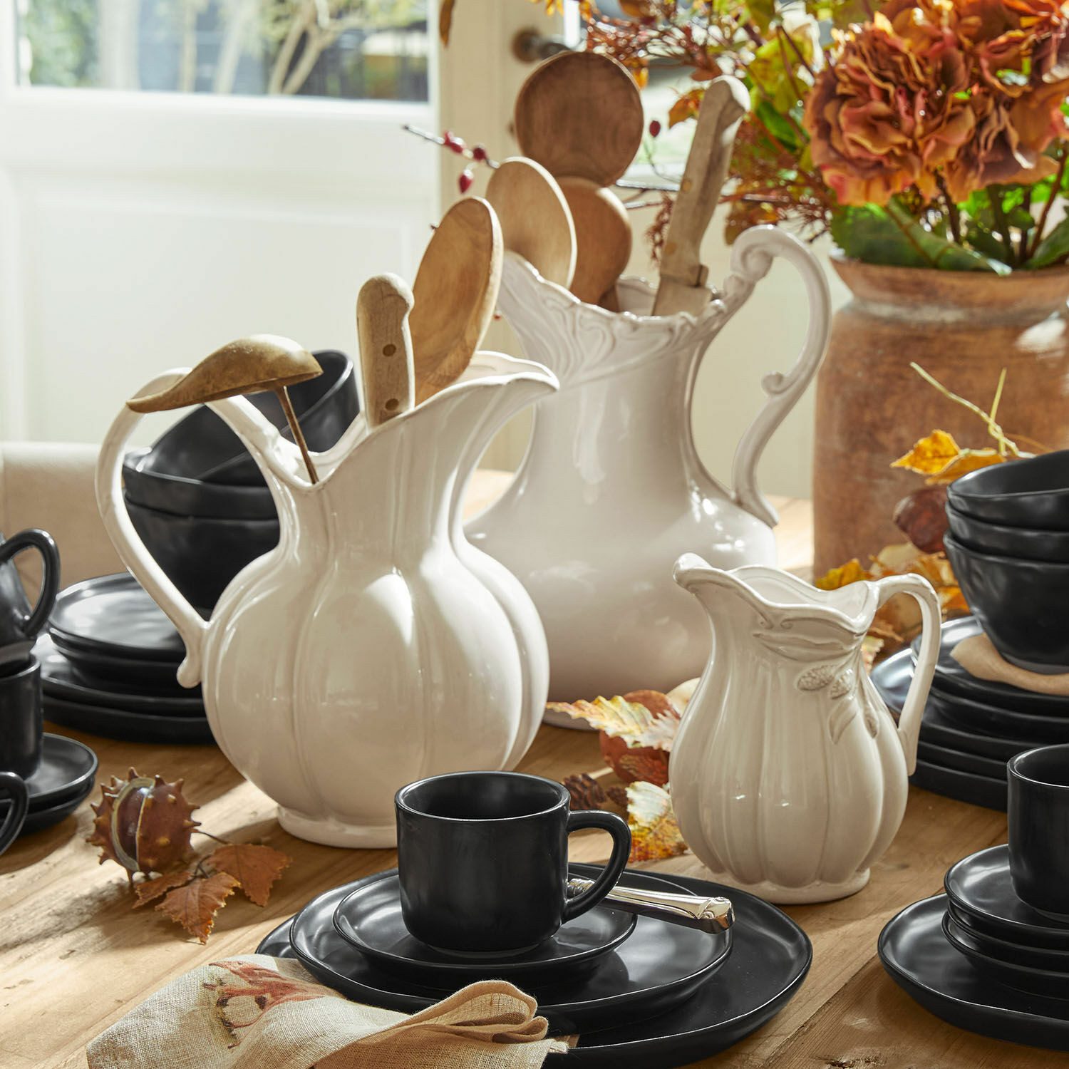 Mirabeau Tischvase Krug 3er Set Lucanera weiß, none – Bild 4 von 5