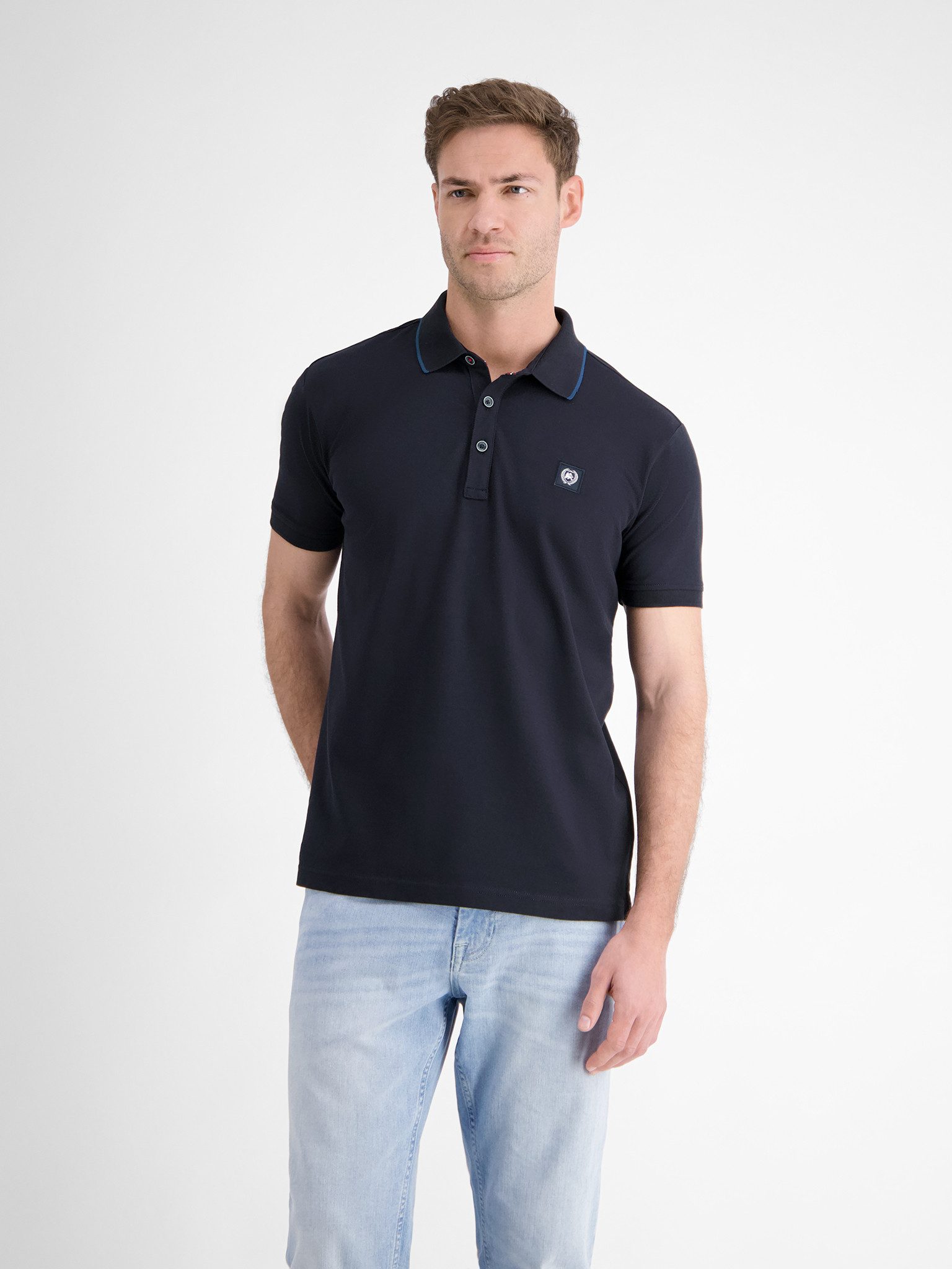 LERROS Poloshirt mit Logo Stickerei günstig online kaufen
