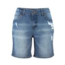 Buffalo Jeansbermudas aus bequemer Baumwollqualität mit Destroyed-Effekten, Shorts zum Krempeln, kurze Hose, Sommerhose