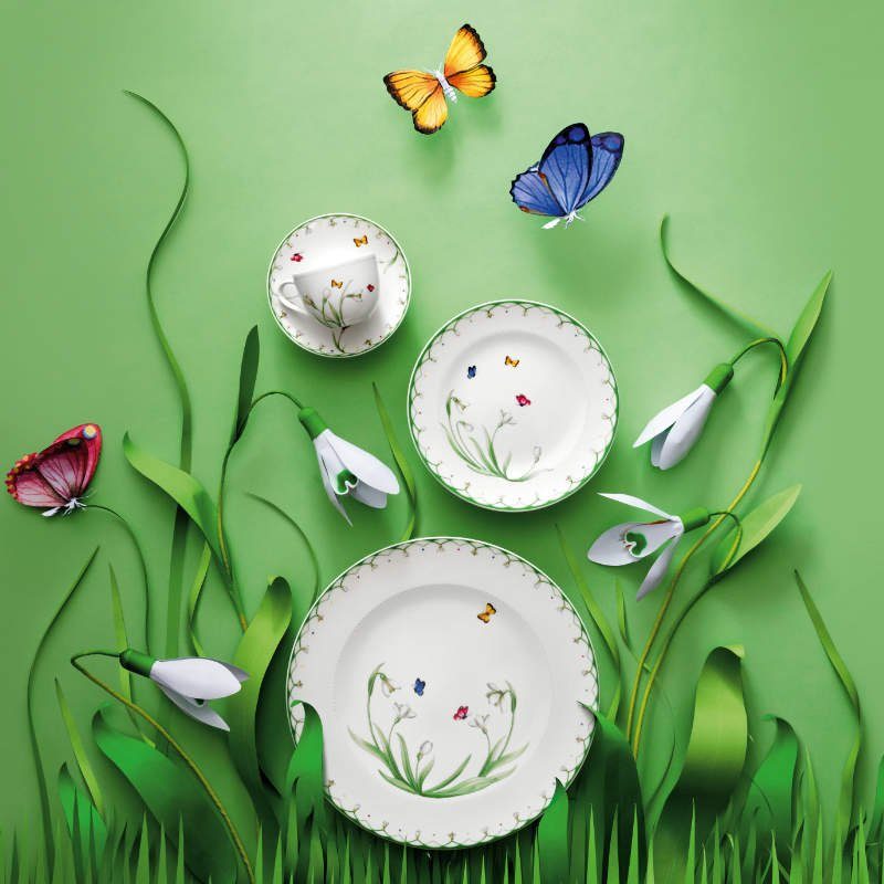 Schüssel Porzellan, d: Villeroy cm Ostergeschirr, Colourful Spring 38 / 7 Boch cm & h: