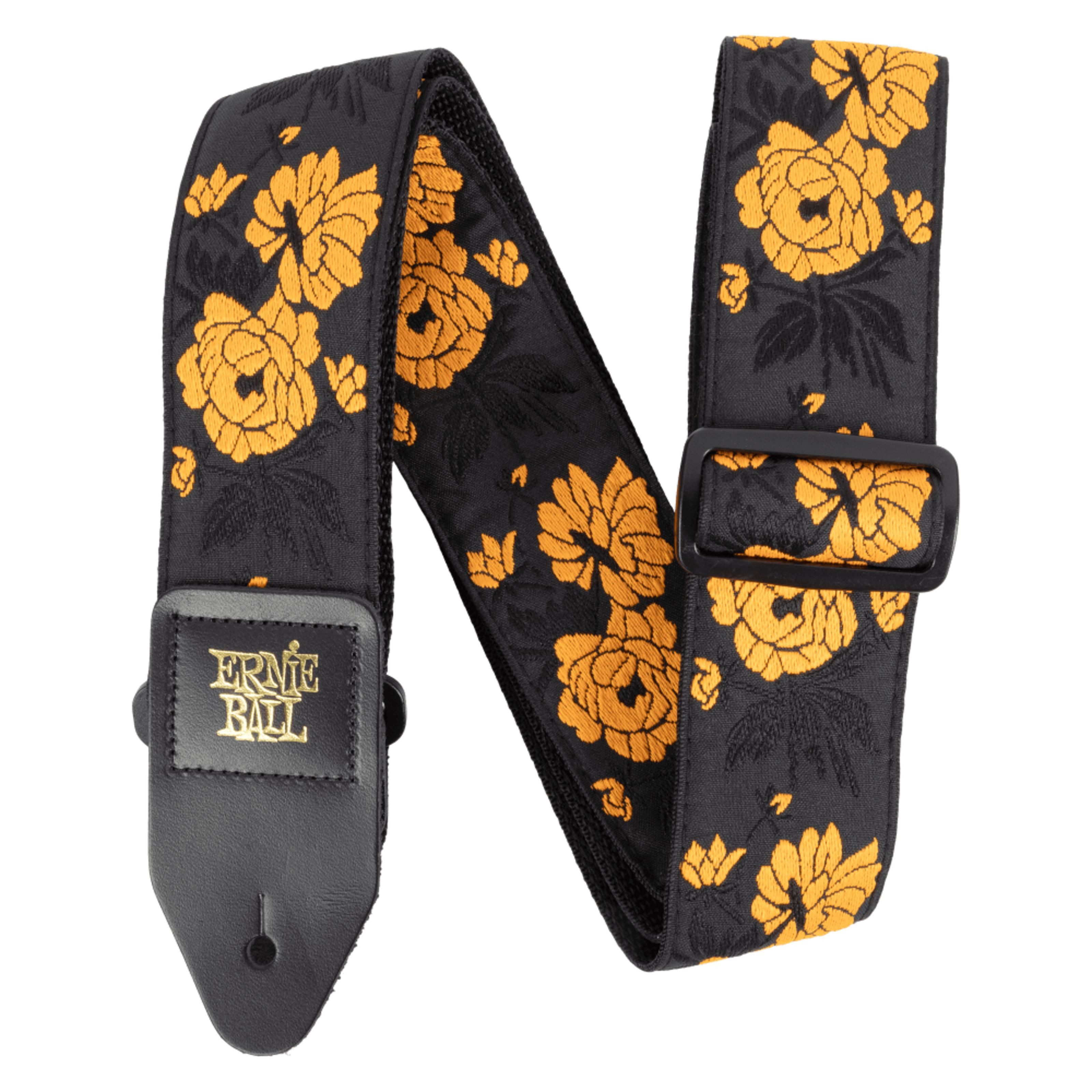 Ernie Ball Gitarrengurt, Jacquard Tangerine Rose - Gitarrengurt