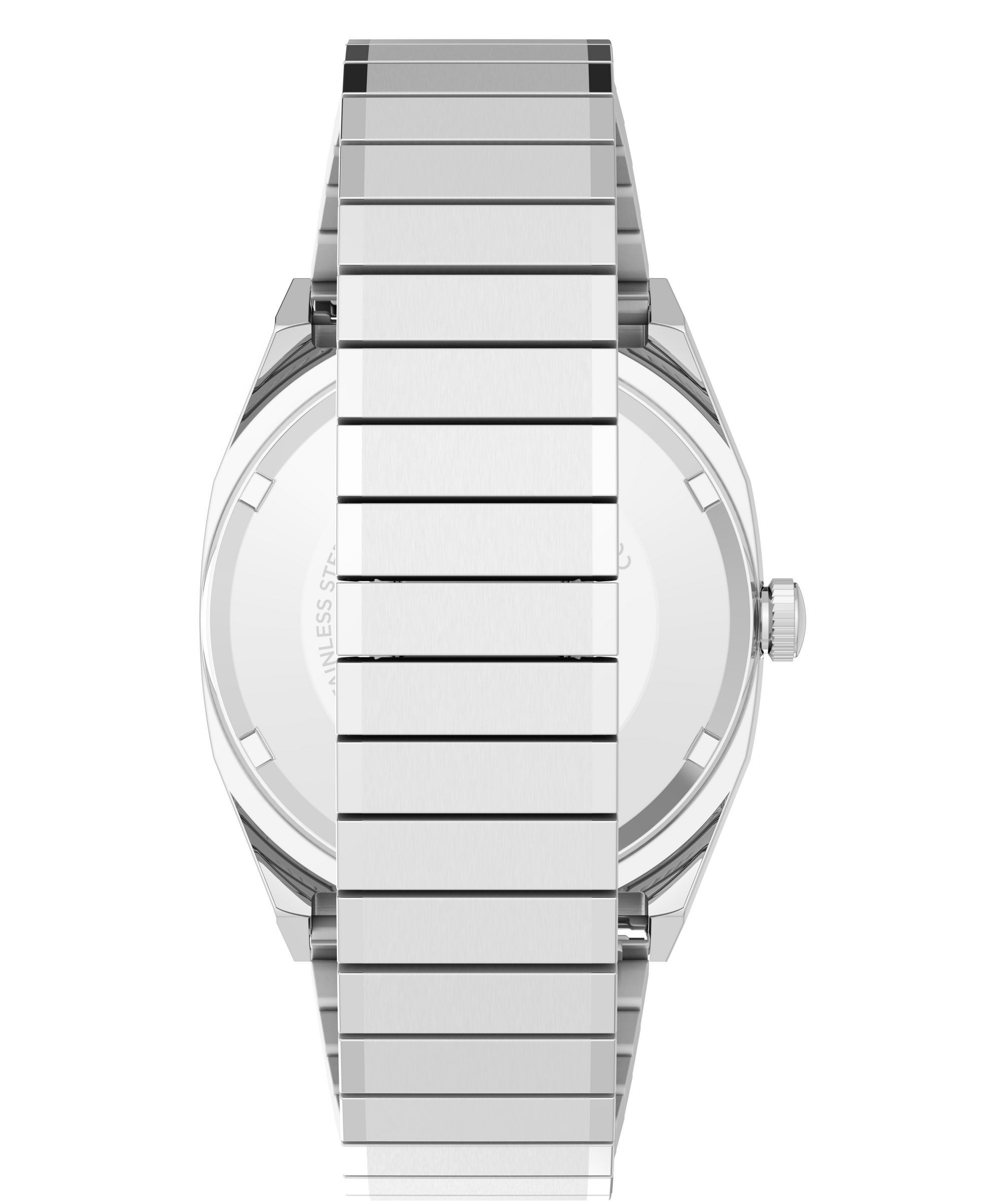 Timex Automatikuhr E Line TW2Y66700AJ, Armbanduhr, Herrenuhr, Mechanische Uhr, Edelstahlarmband, analog, Tag