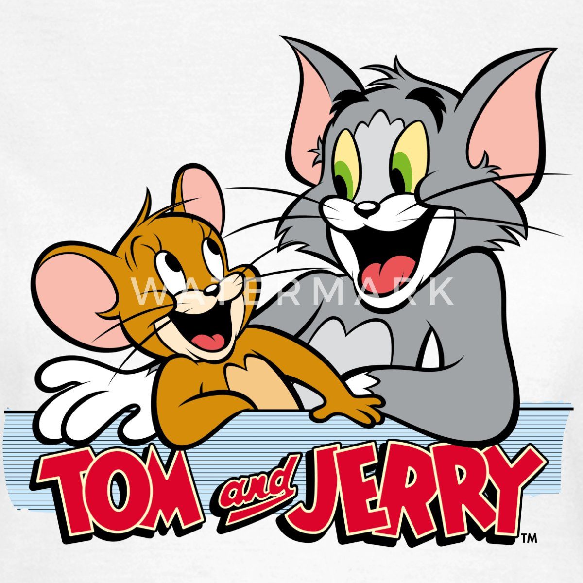 Spreadshirt T-Shirt Tom Und Jerry Fröhliche Freunde Frauen T-Shirt (1-tlg)