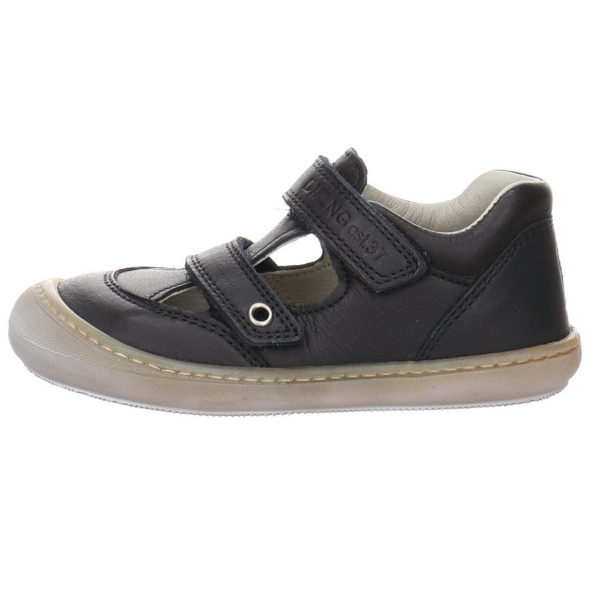 Krabbelschuhe Däumling blau Klettschuh Lauflernschuh Baby dunkel Glattleder Lauflernschuhe