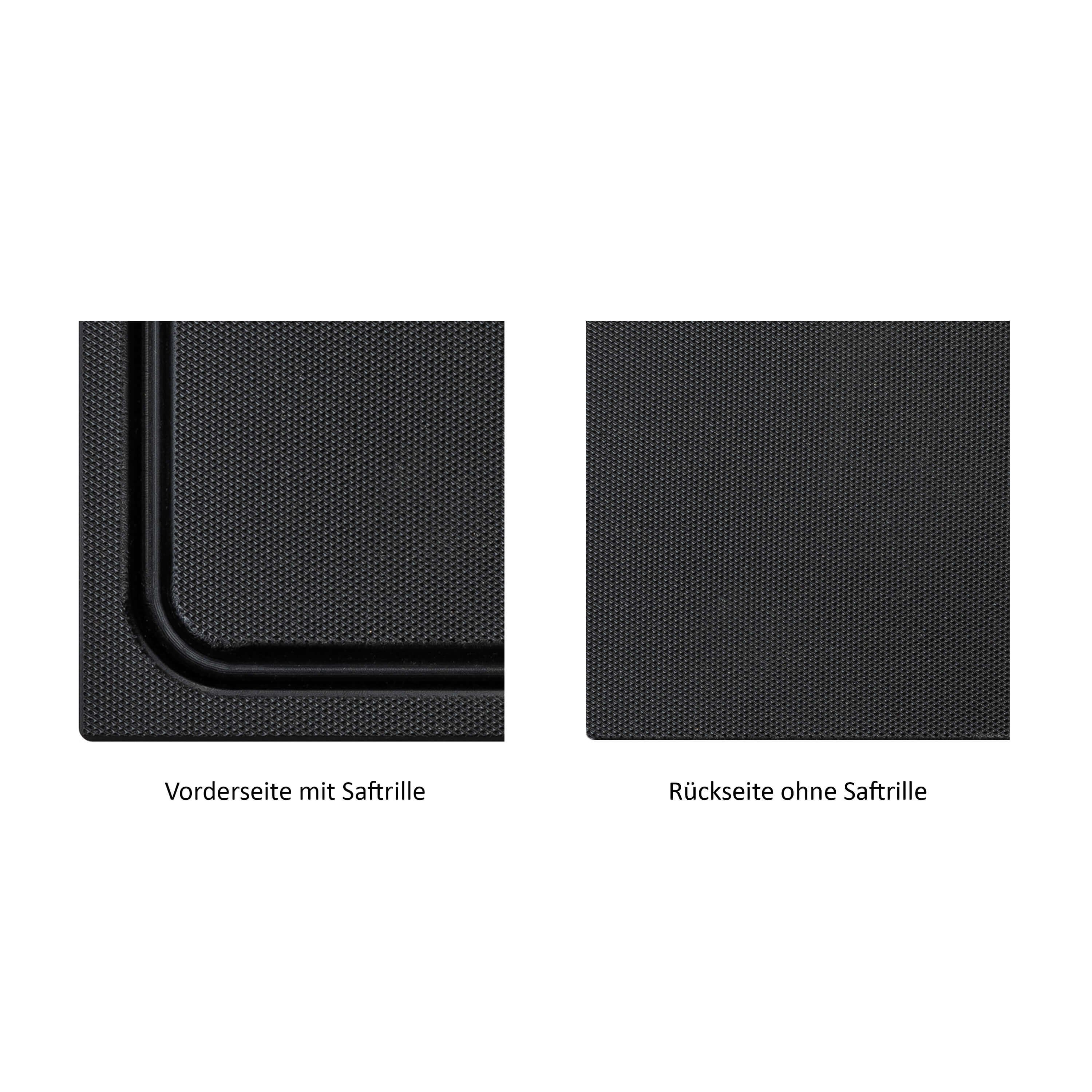 Morleos Schneidebrett Schneidebrett mit Saftrille aus HDPE 500 Kunststoff, Kunststoff, (1-St., Schneidebrett), HDPE500 Kunststoffbrett, mit Saftrille, extra dick